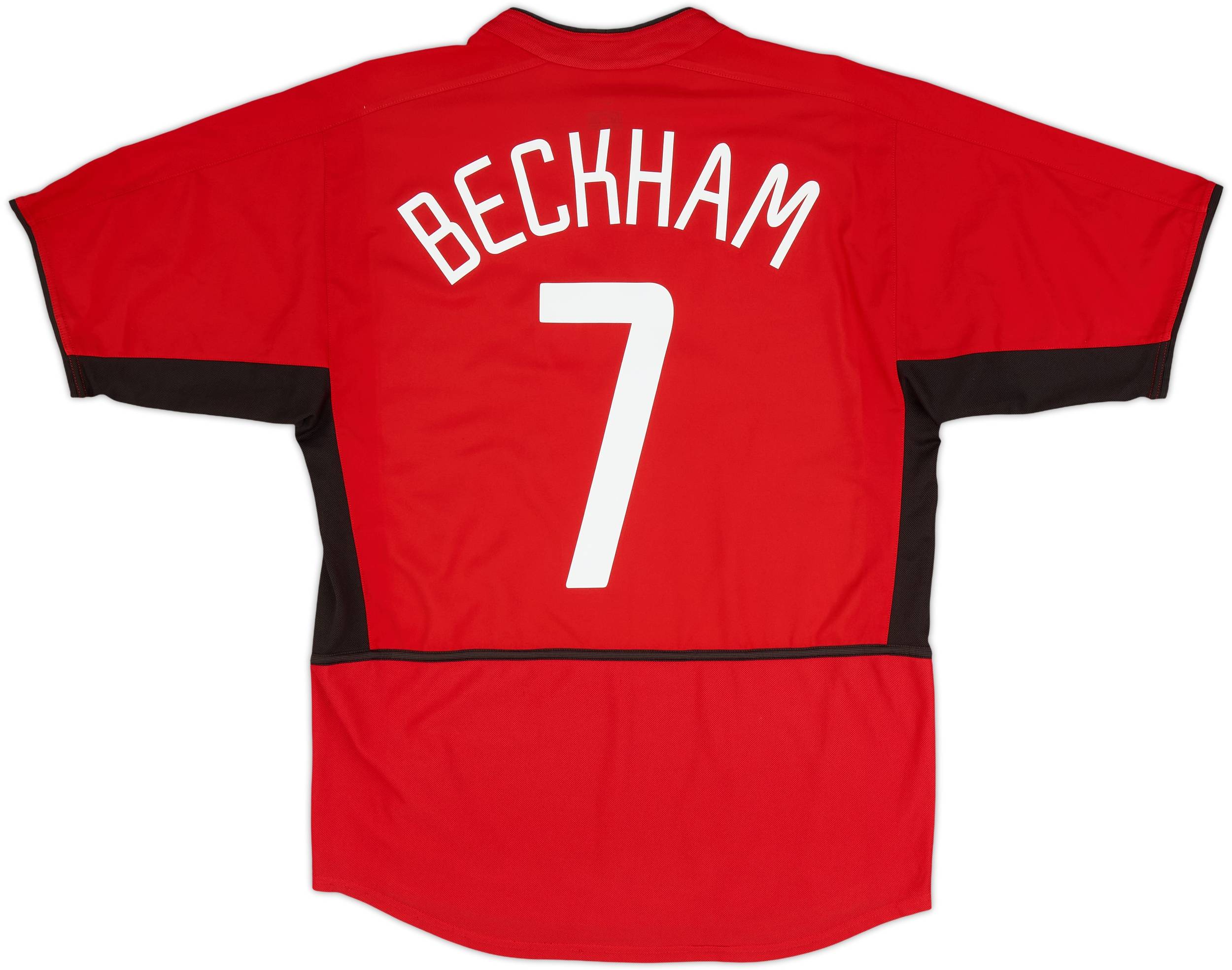 2002-04 Manchester United Home Shirt Beckham #7 - 6/10 - (L)