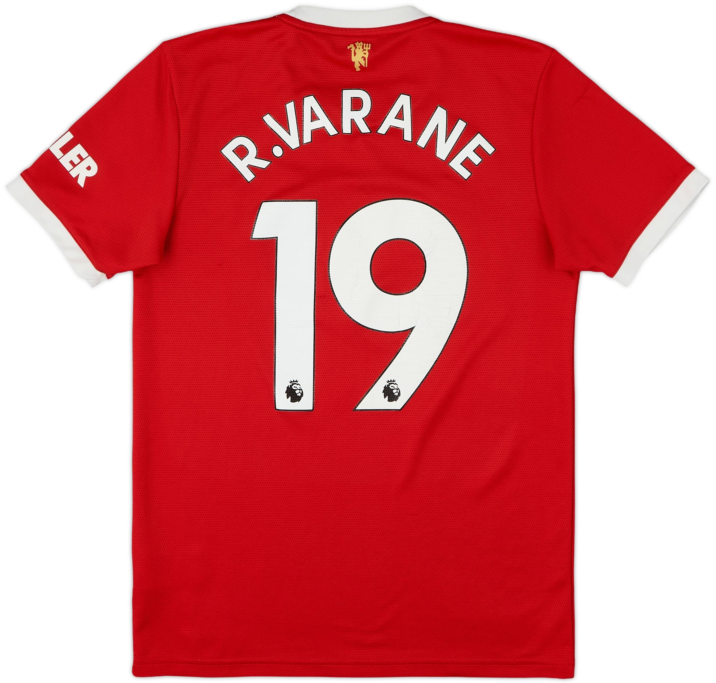 2021-22 Manchester United Home Shirt R.Varane #19 - 6/10 - (S)