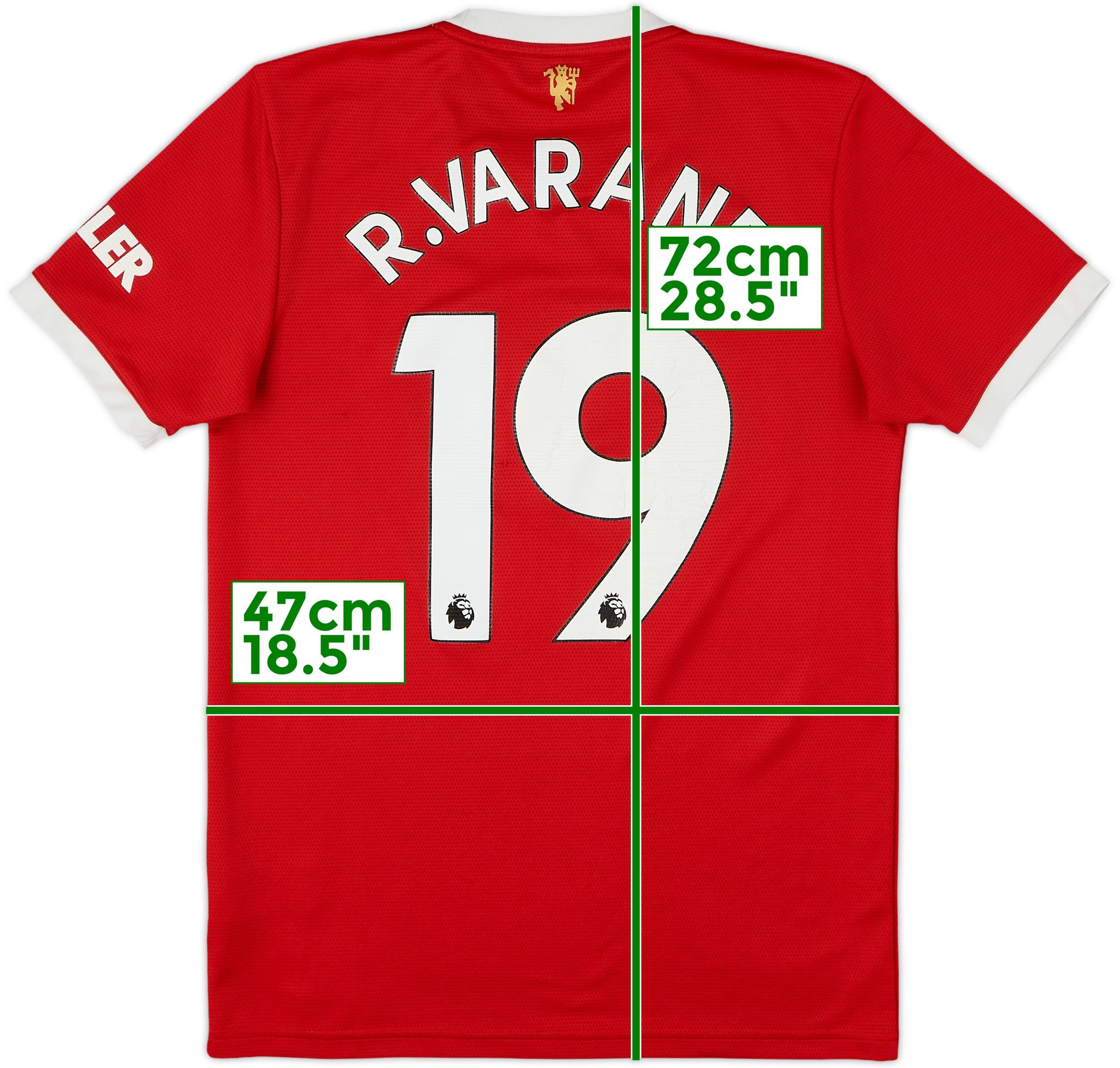 2021-22 Manchester United Home Shirt R.Varane #19 - 6/10 - (S)