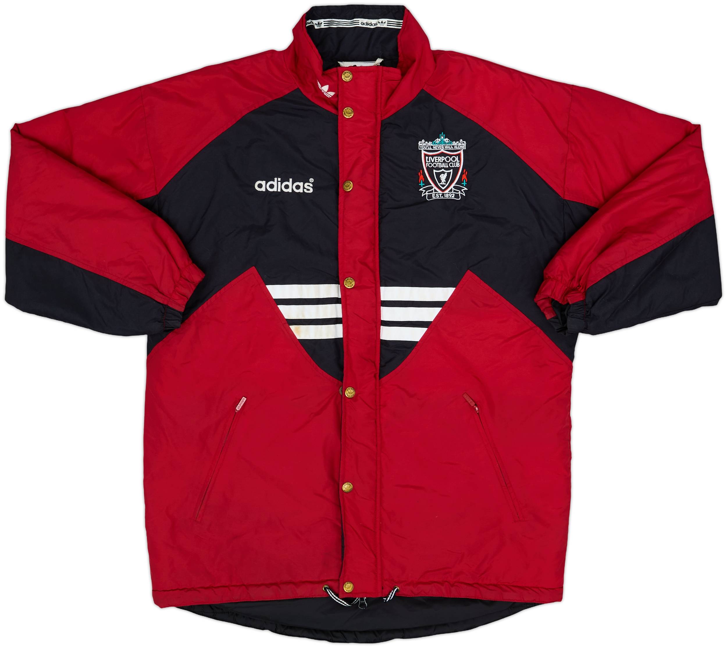 1993-95 Liverpool adidas Padded Bench Coat - 7/10 - (S)