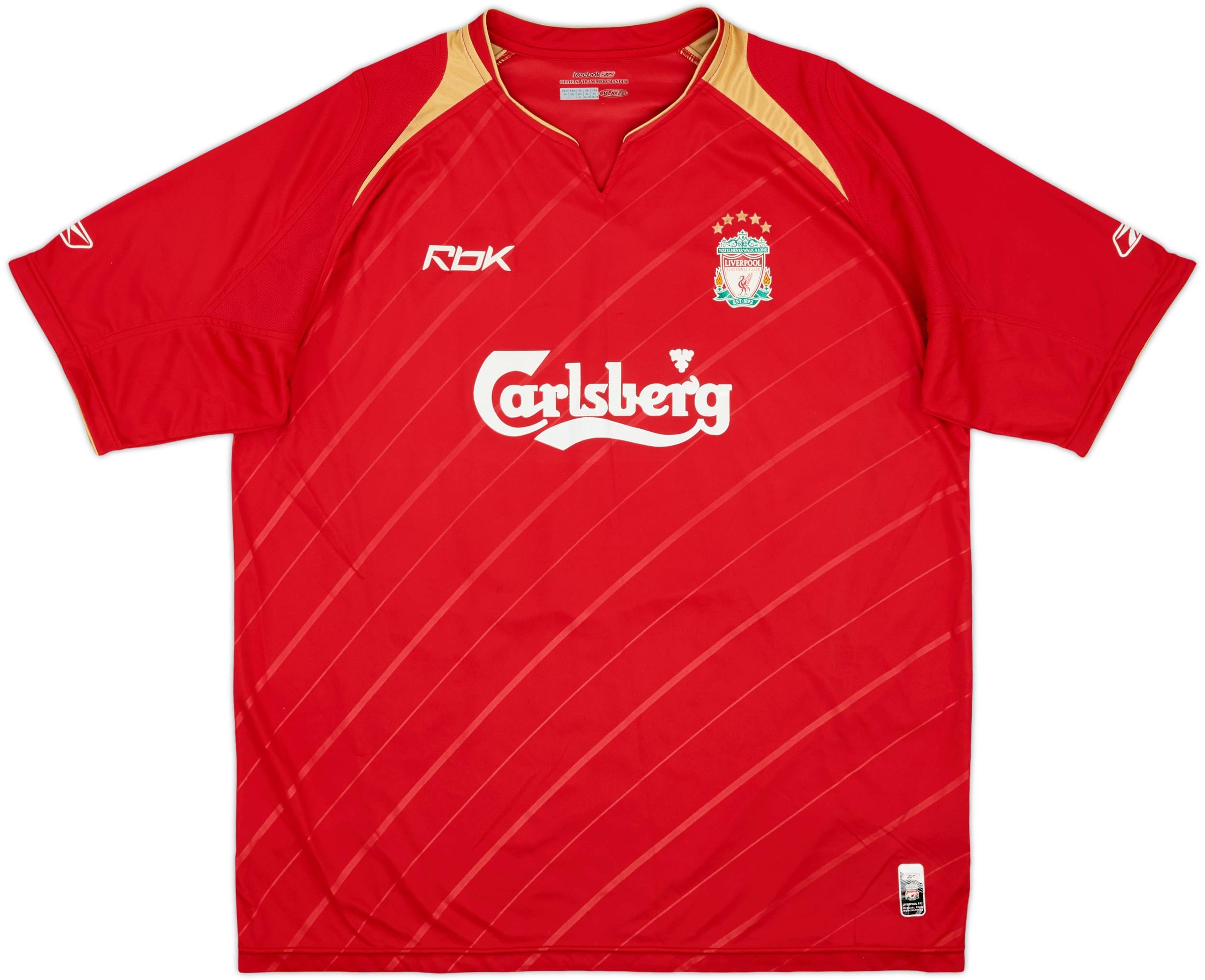 2005-06 Liverpool CL Home Shirt Carragher #23 - 6/10 - (XL)