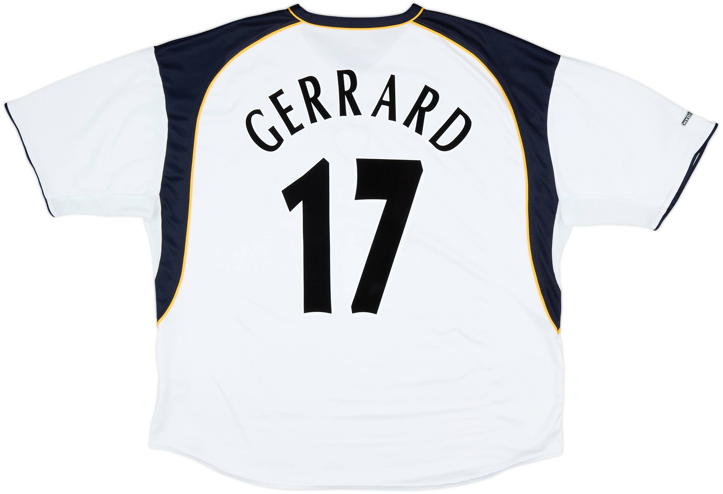 GERRARD リバプールアウェイユニホーム 2001-03 Liverpool Away Shirt Gerrard #17 - 7/10 - (XXL)