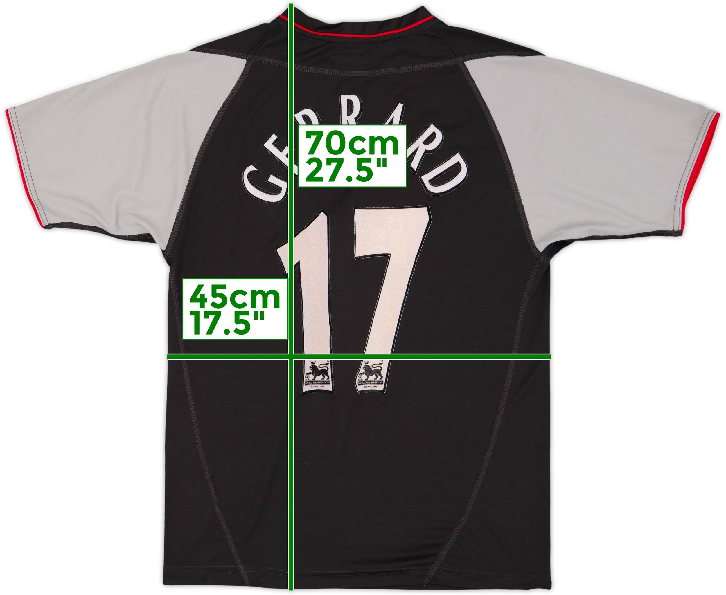 2002-04 Liverpool Away Shirt Gerrard #17 - 6/10 - (S)