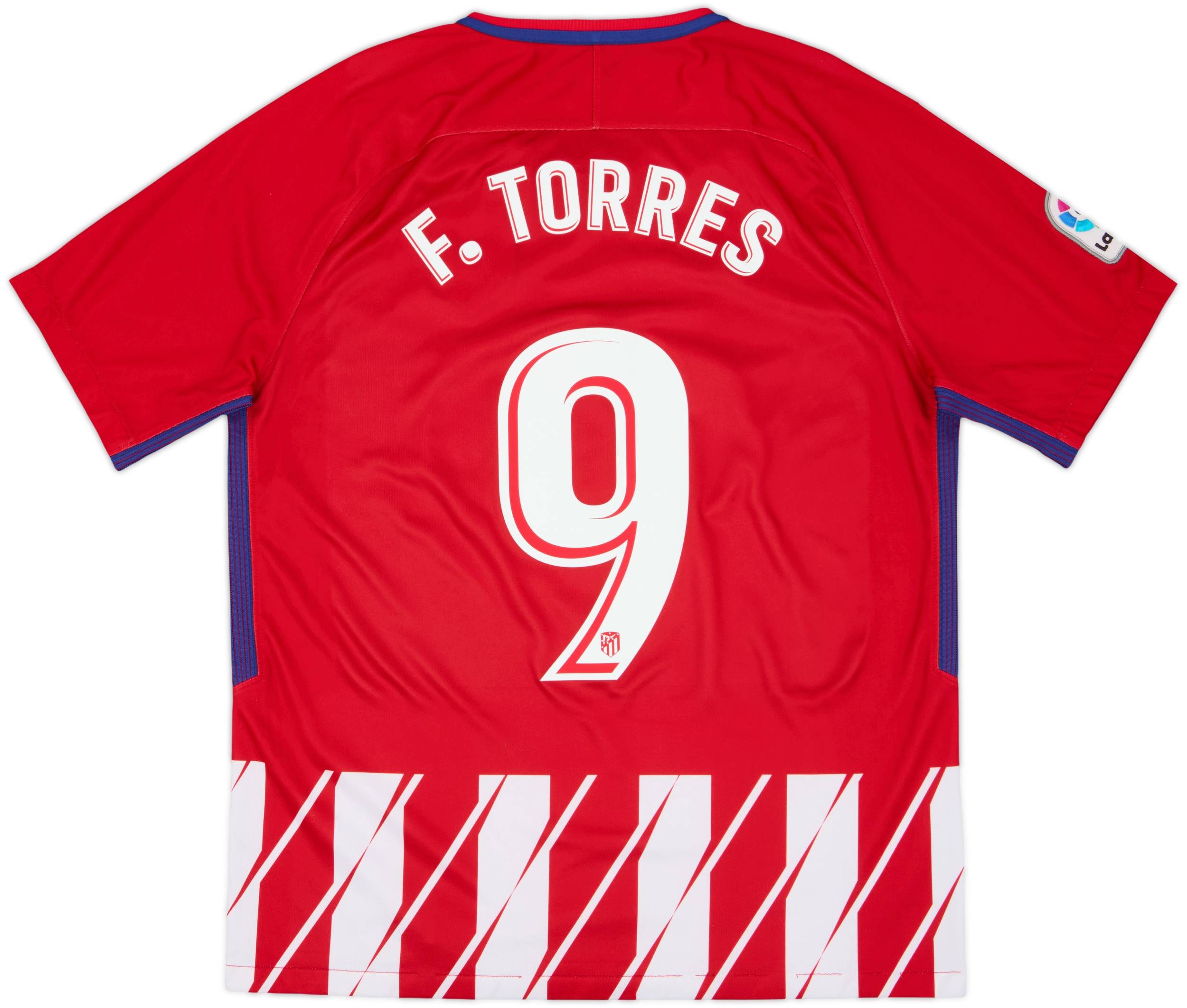 2017-18 Atletico Madrid Home Shirt F.Torres #9 - 6/10 - (L)