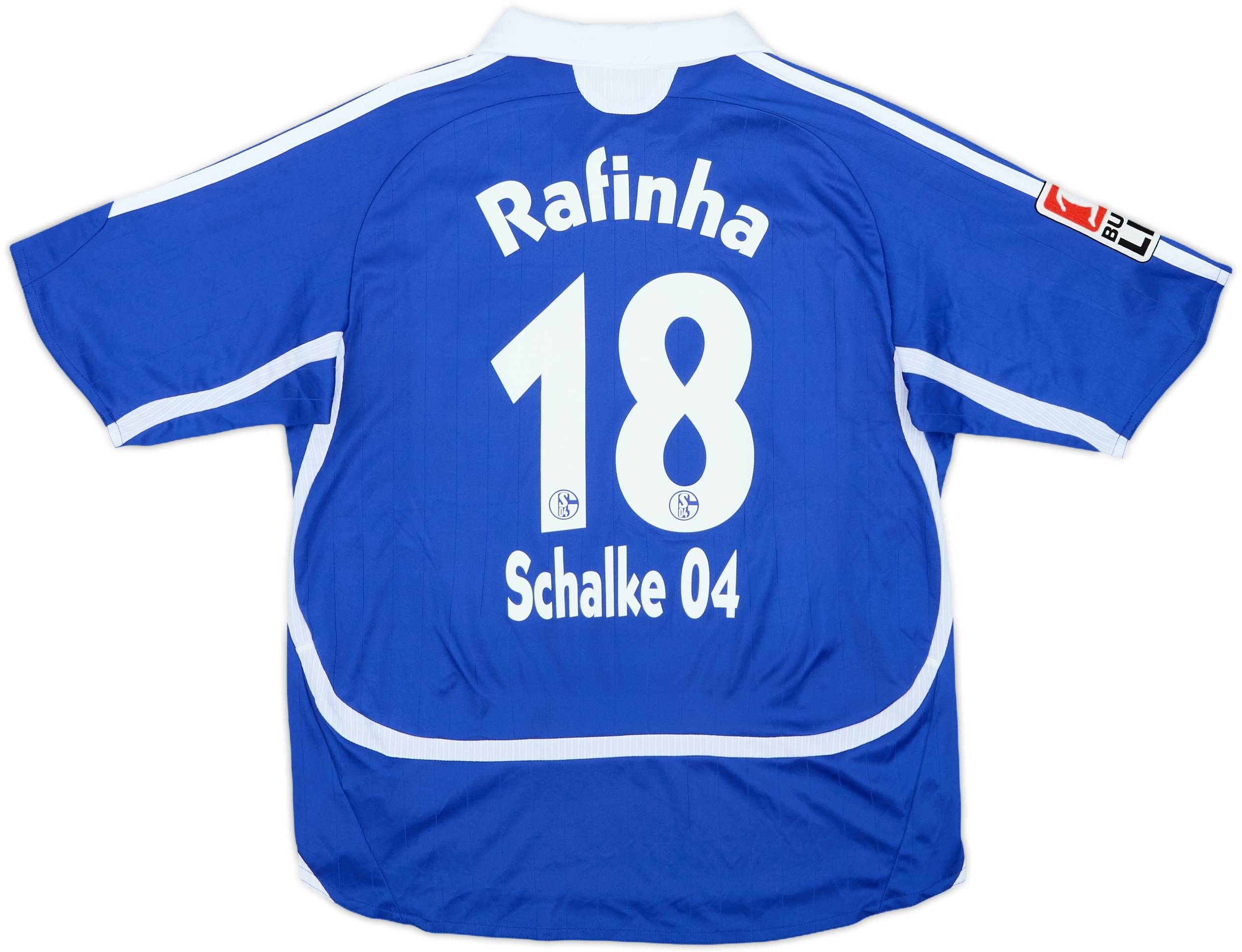 2006-07 Schalke Home Shirt Rafinha #18 - 8/10 - (S.Boys)