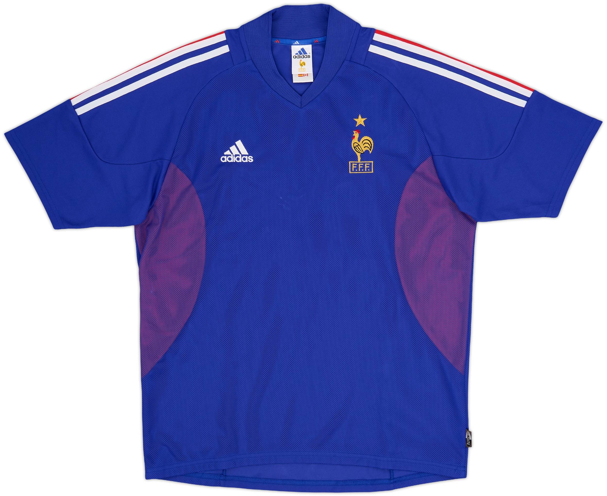 2002-04 France Home Shirt Vieira #4 - 9/10 - (M)