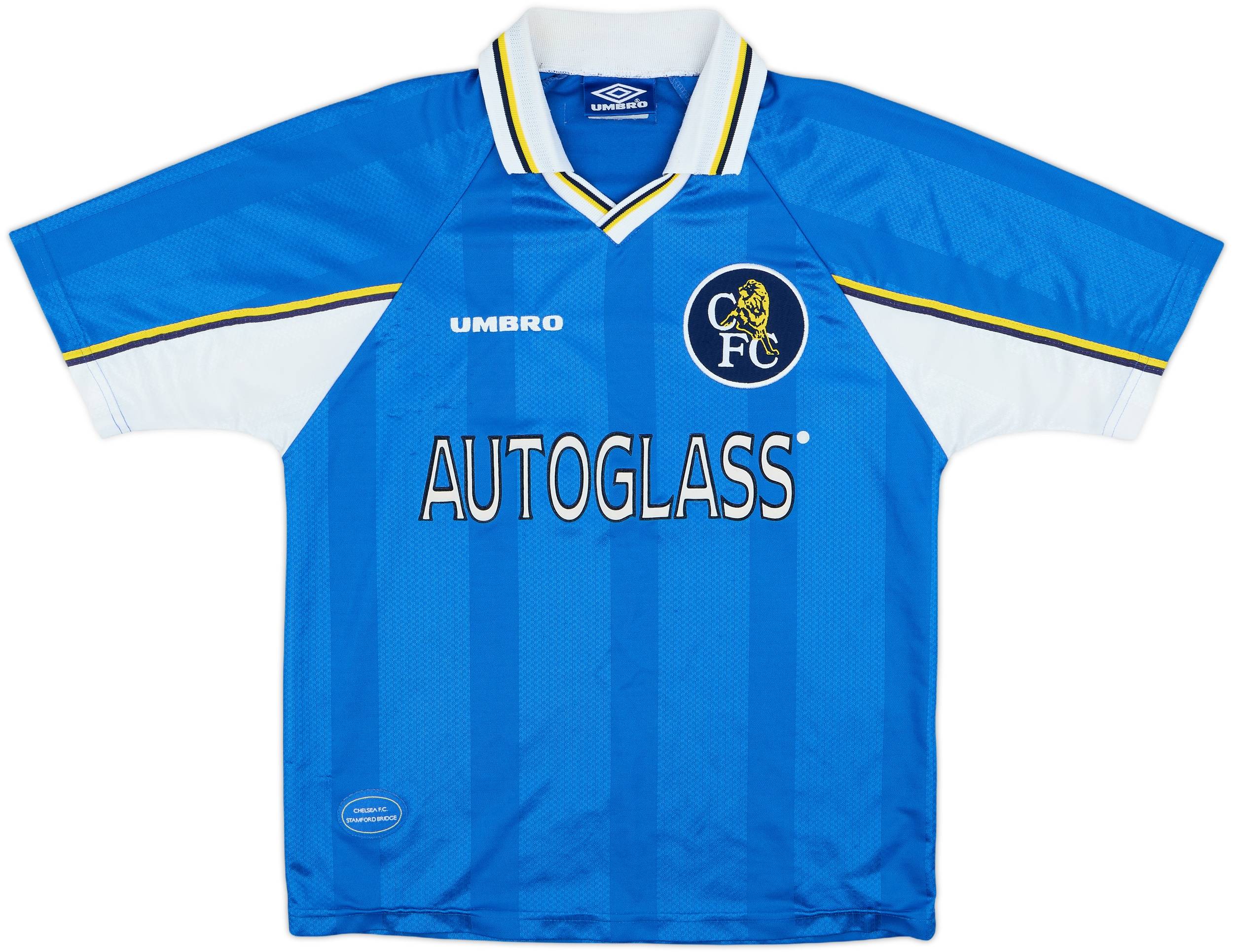 CHELSEA FC UMBRO ユニフォーム　サッカーシャツ　長袖　L 1997-99 Chelsea Home Shirt - 9/10 - (XL.Boys)