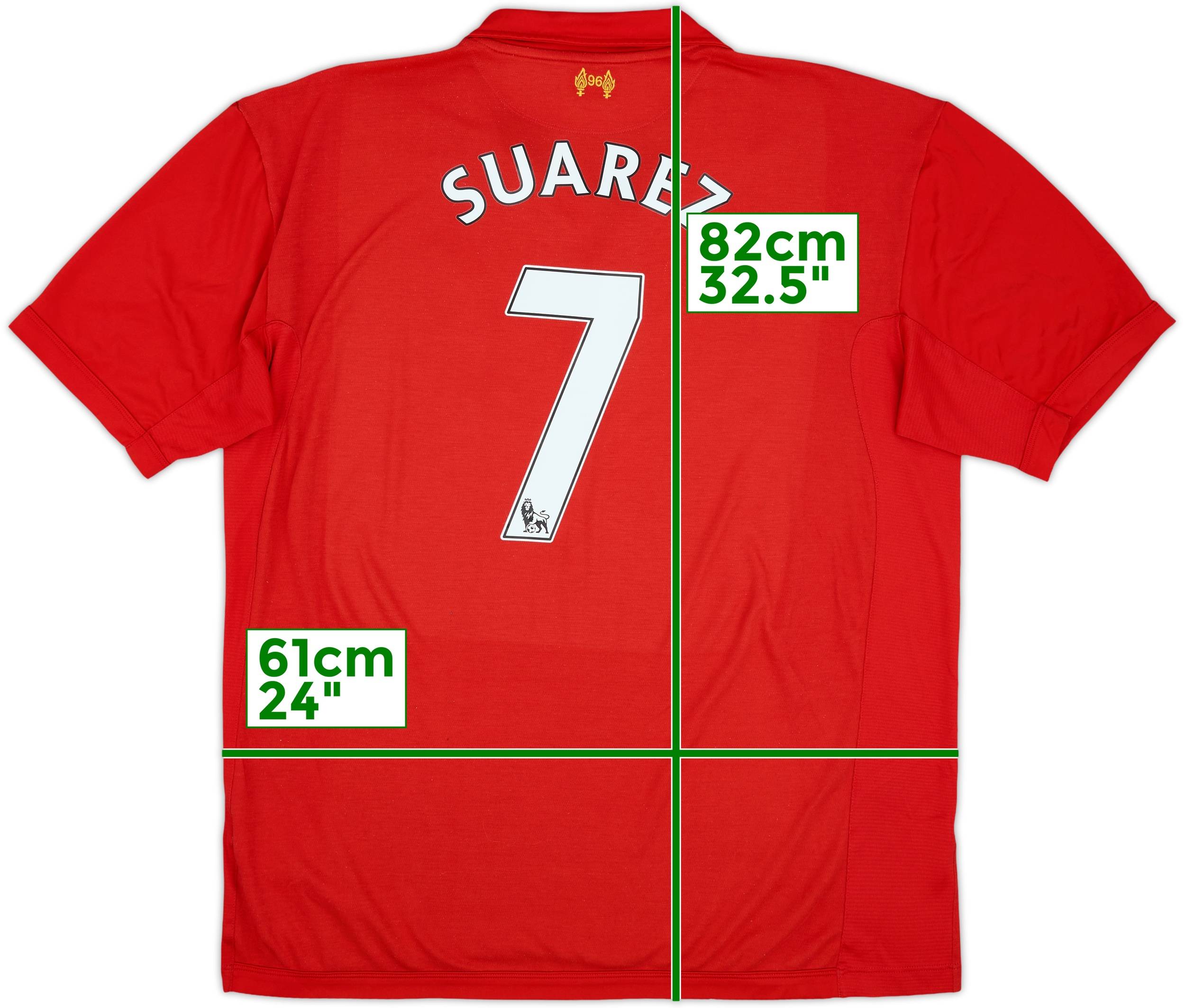 2012-13 Liverpool Home Shirt Suarez #7 - 7/10 - (3XL)