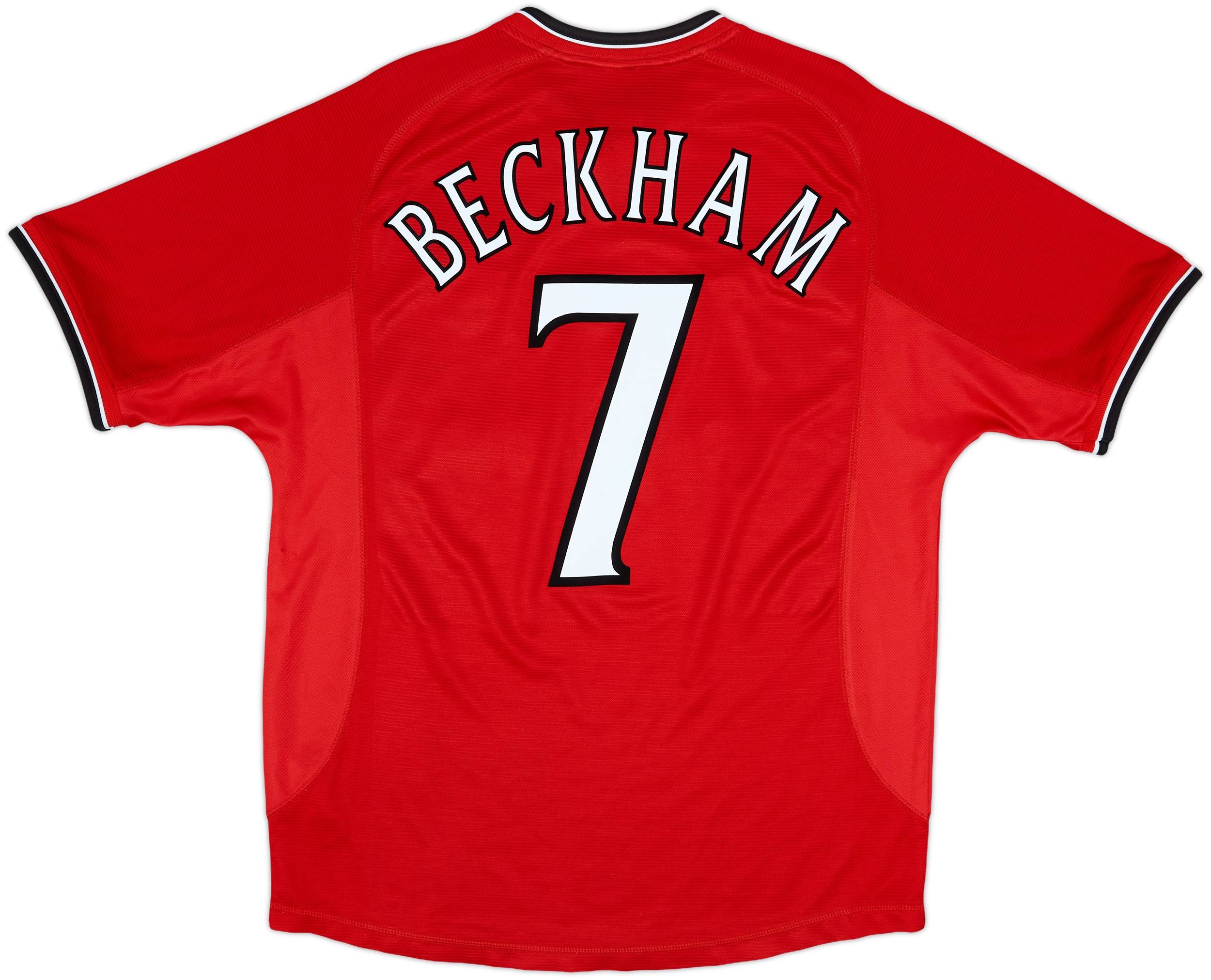 2000-02 Manchester United Home Shirt Beckham #7 - 6/10 - (L)