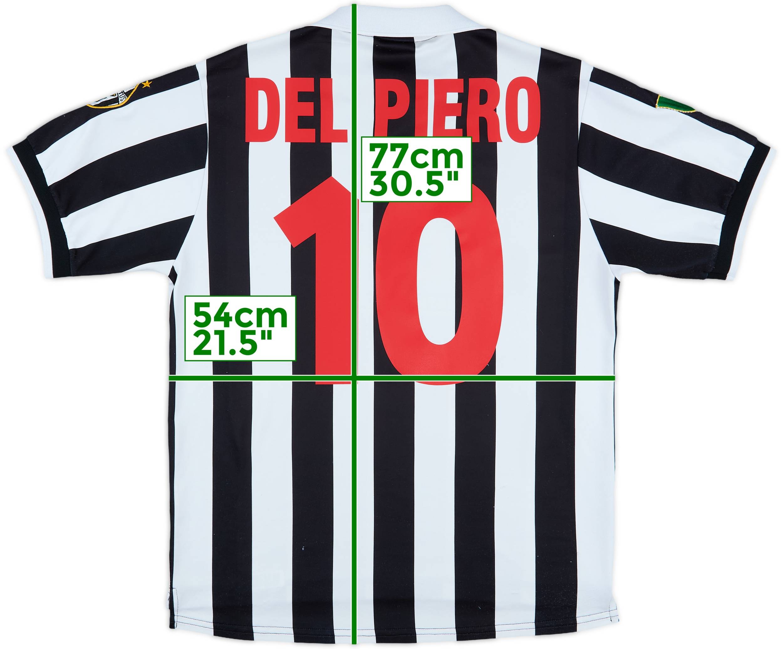 1998-99 Juventus Home Shirt Del Piero #10 - 6/10 - (M)