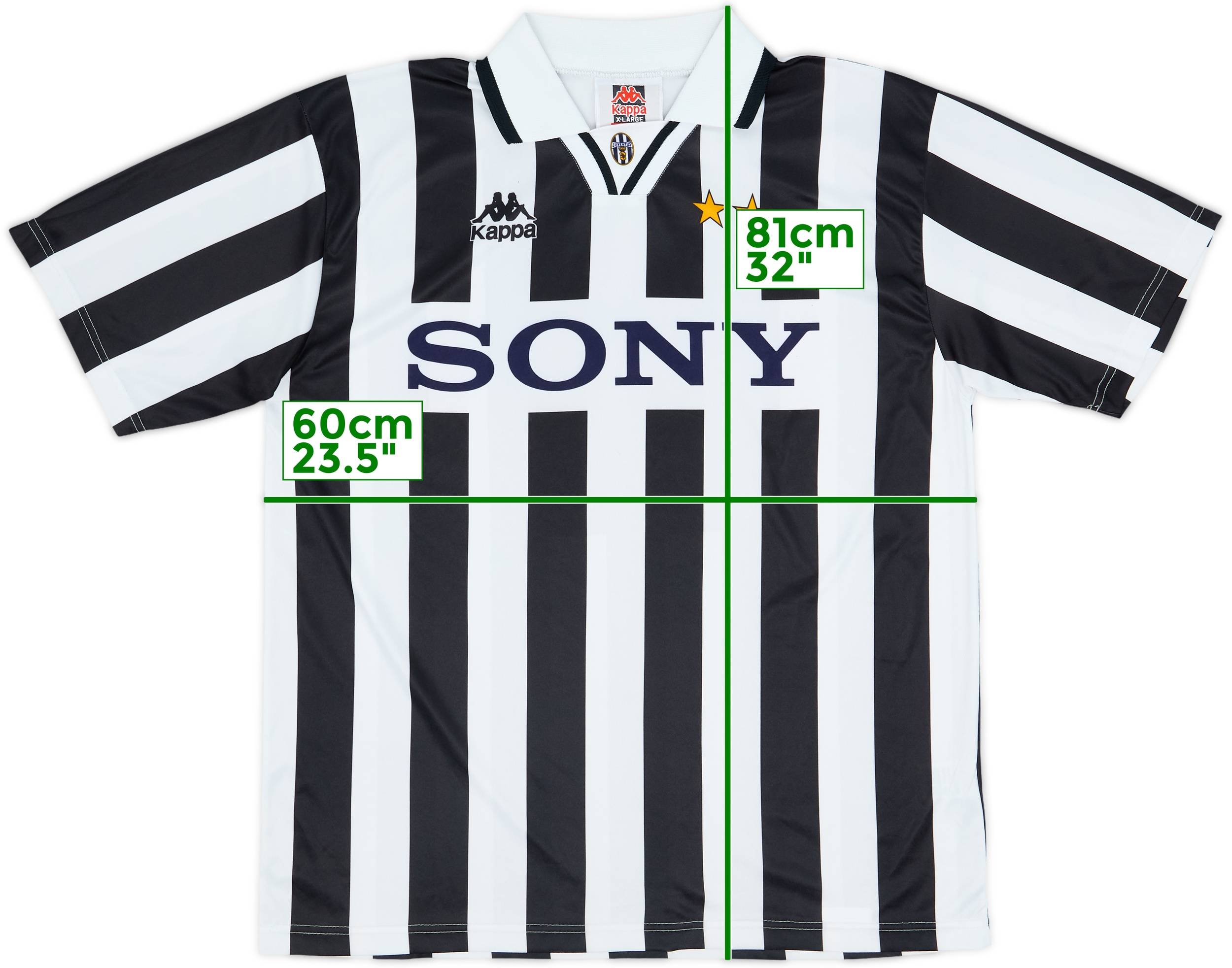 1995-97 Juventus Basic Home Shirt - 7/10 - (XL)