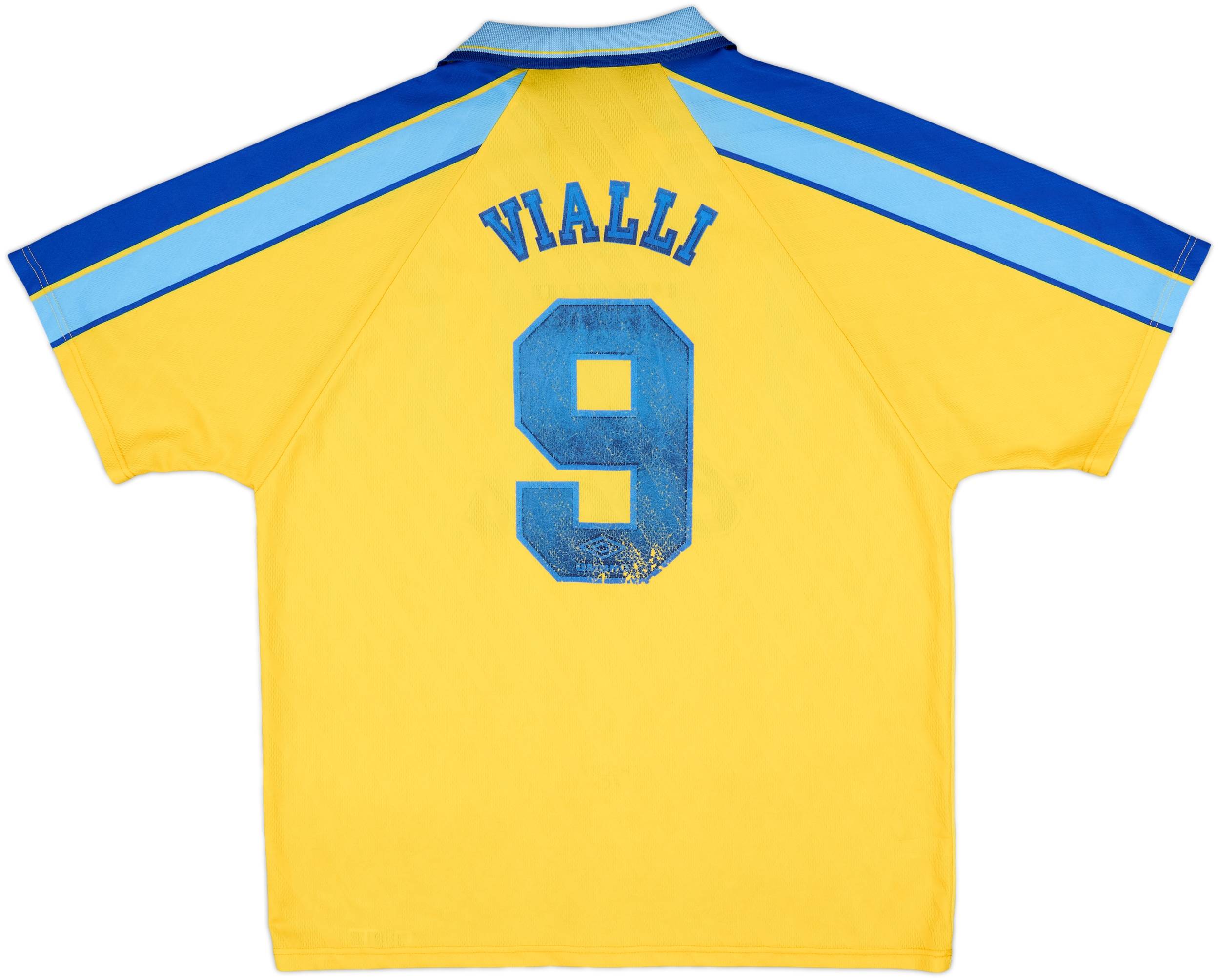 Soonerorlateryouwillbe サッカーシャツ 1996-97 Chelsea Away Shirt Vialli #9 - 6/10 - (XL)
