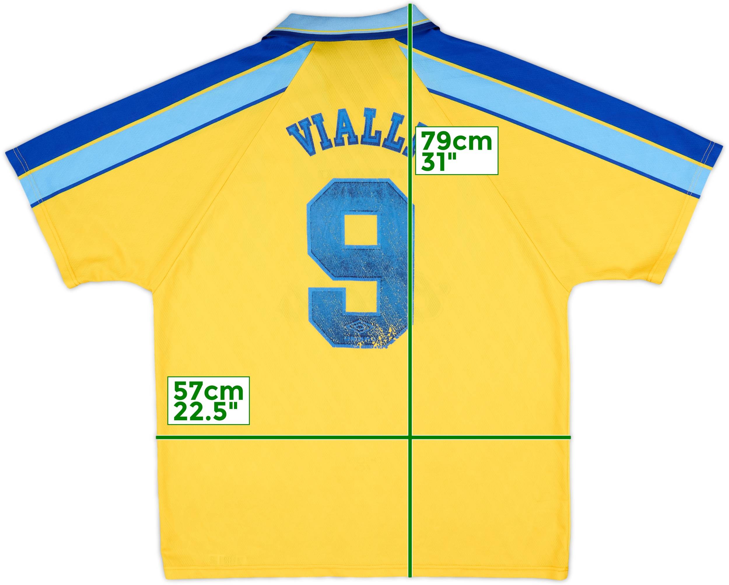 1996-97 Chelsea Away Shirt Vialli #9 - 6/10 - (XL)