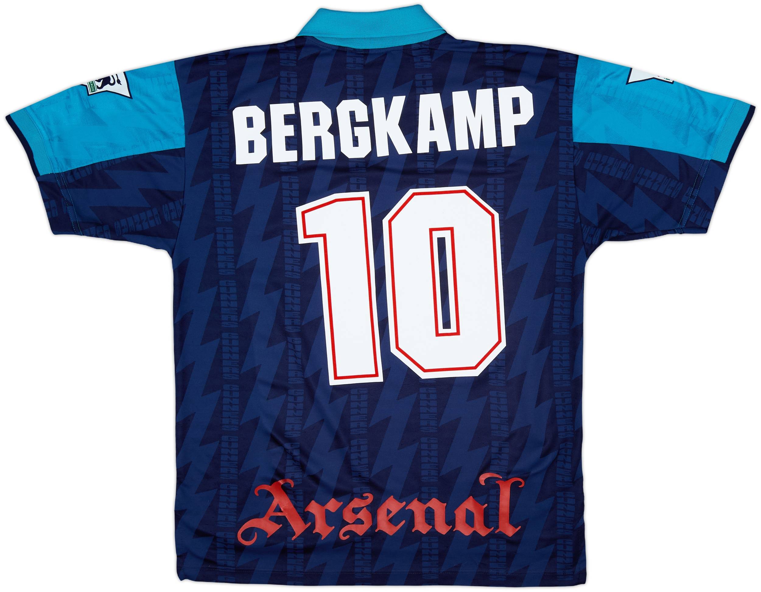 1994-95 Arsenal Away Shirt Bergkamp #10 - 8/10 - (M)