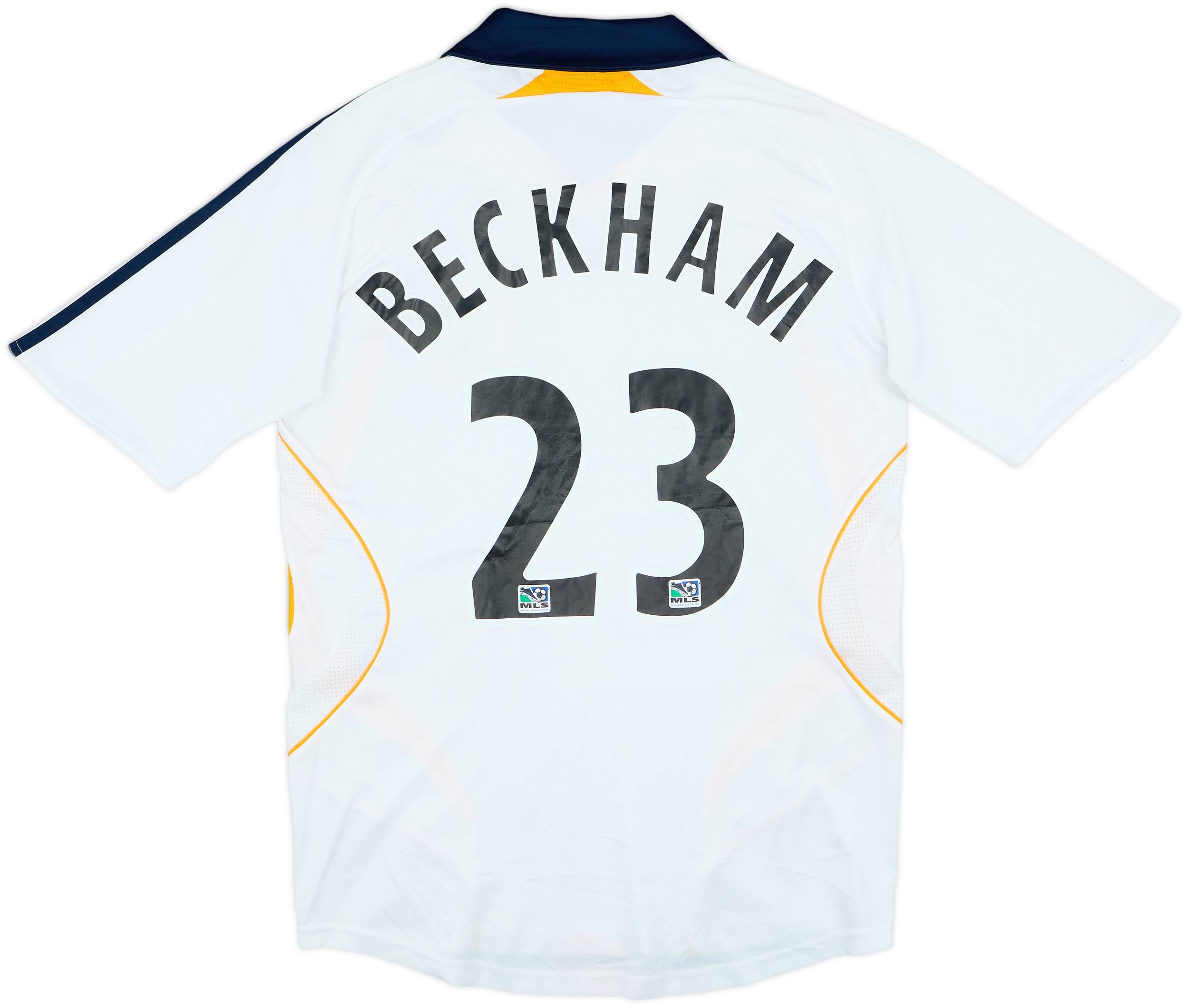 LA Galaxy BECKHAM 23 シャツ 2007-08 LA Galaxy Home Shirt Beckham #23 - 3/10 - (S)