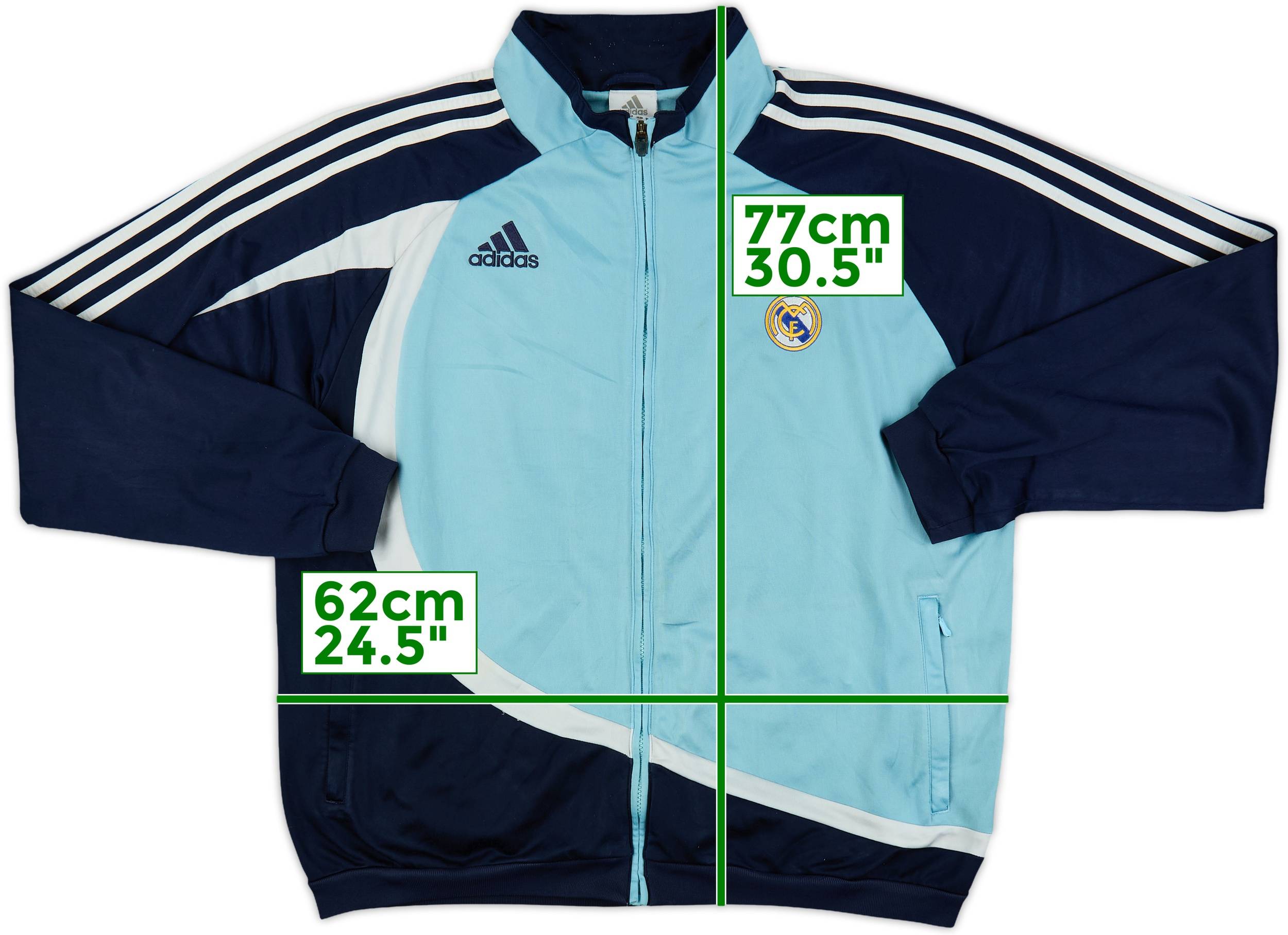 2007-08 Real Madrid adidas Track Jacket - 7/10 - (L/XL)