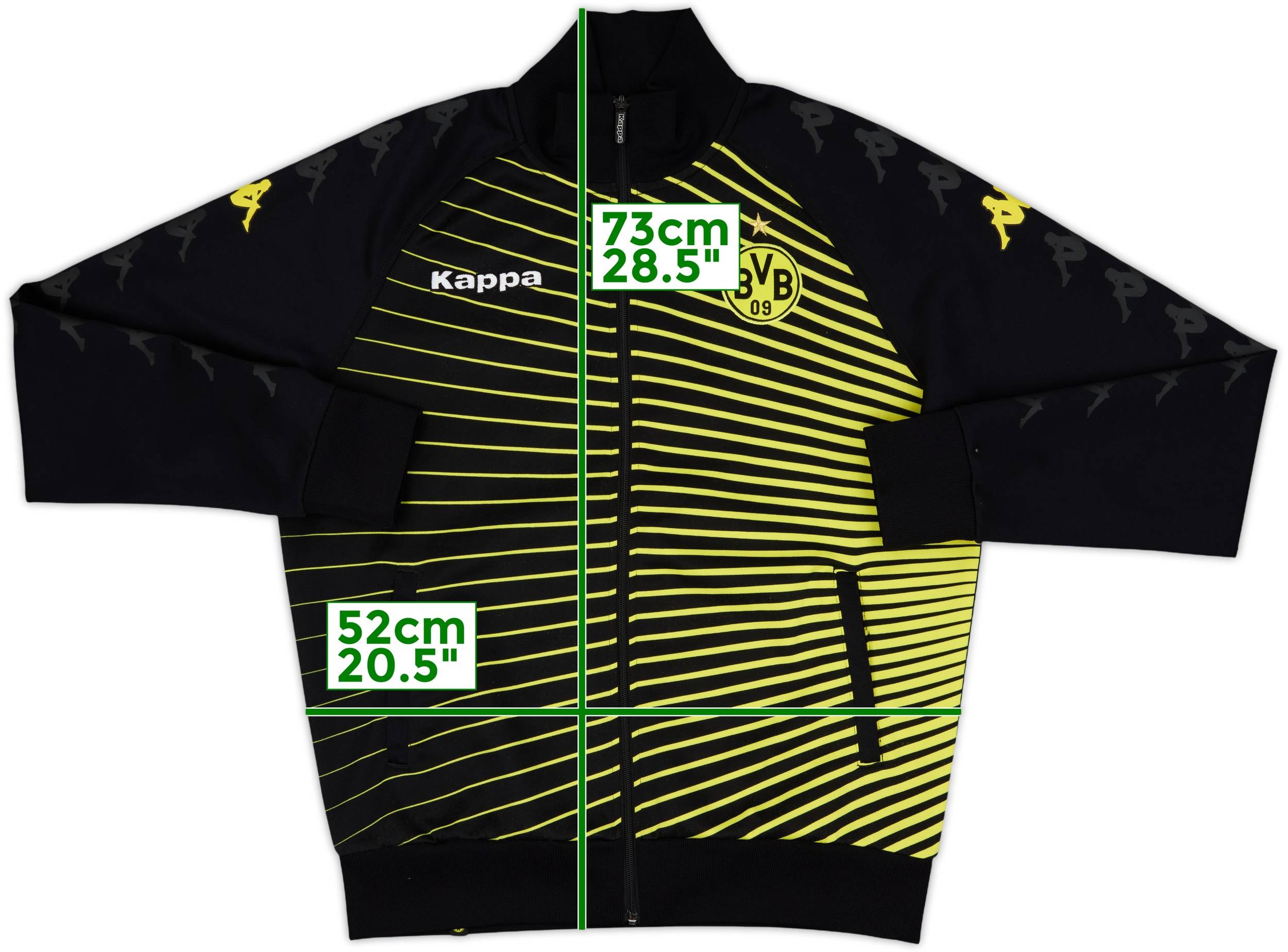 2009-10 Borussia Dortmund Kappa Track Jacket - 9/10 - (L)