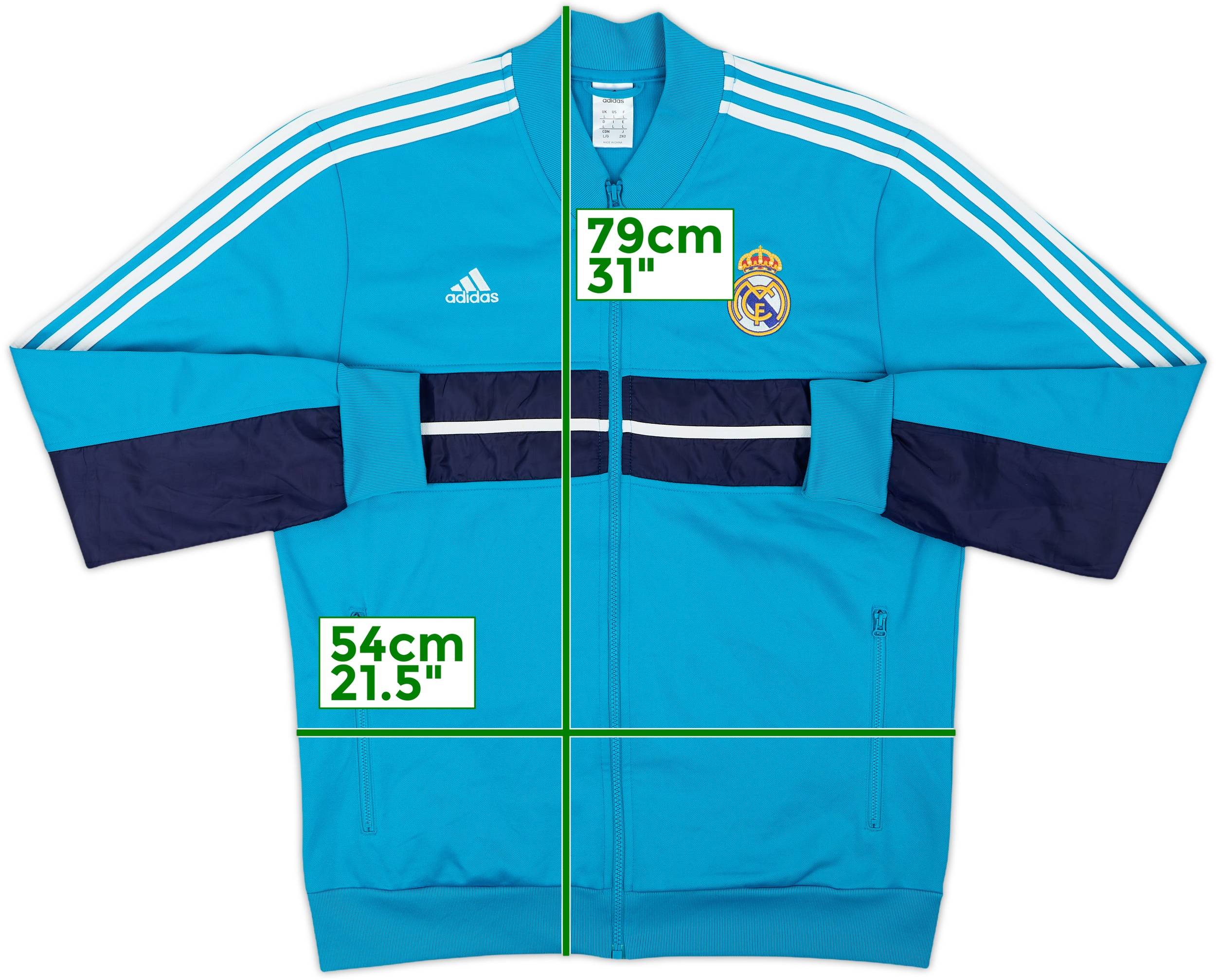 2012-13 Real Madrid adidas Track Jacket - 8/10 - (L)
