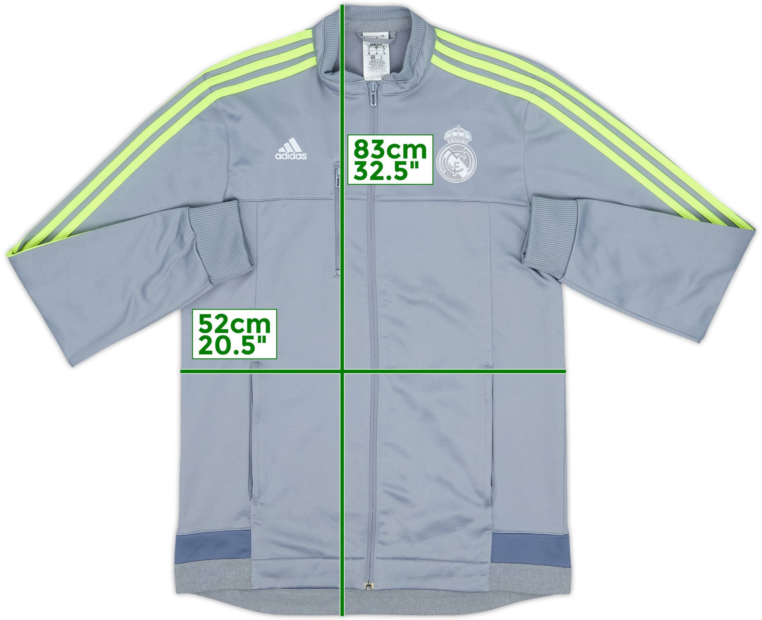 ウェア adidas Real Madrid Anthem Jacket 2015-16 2015-16 Real Madrid adidas Track Jacket - 8/10 - (M)