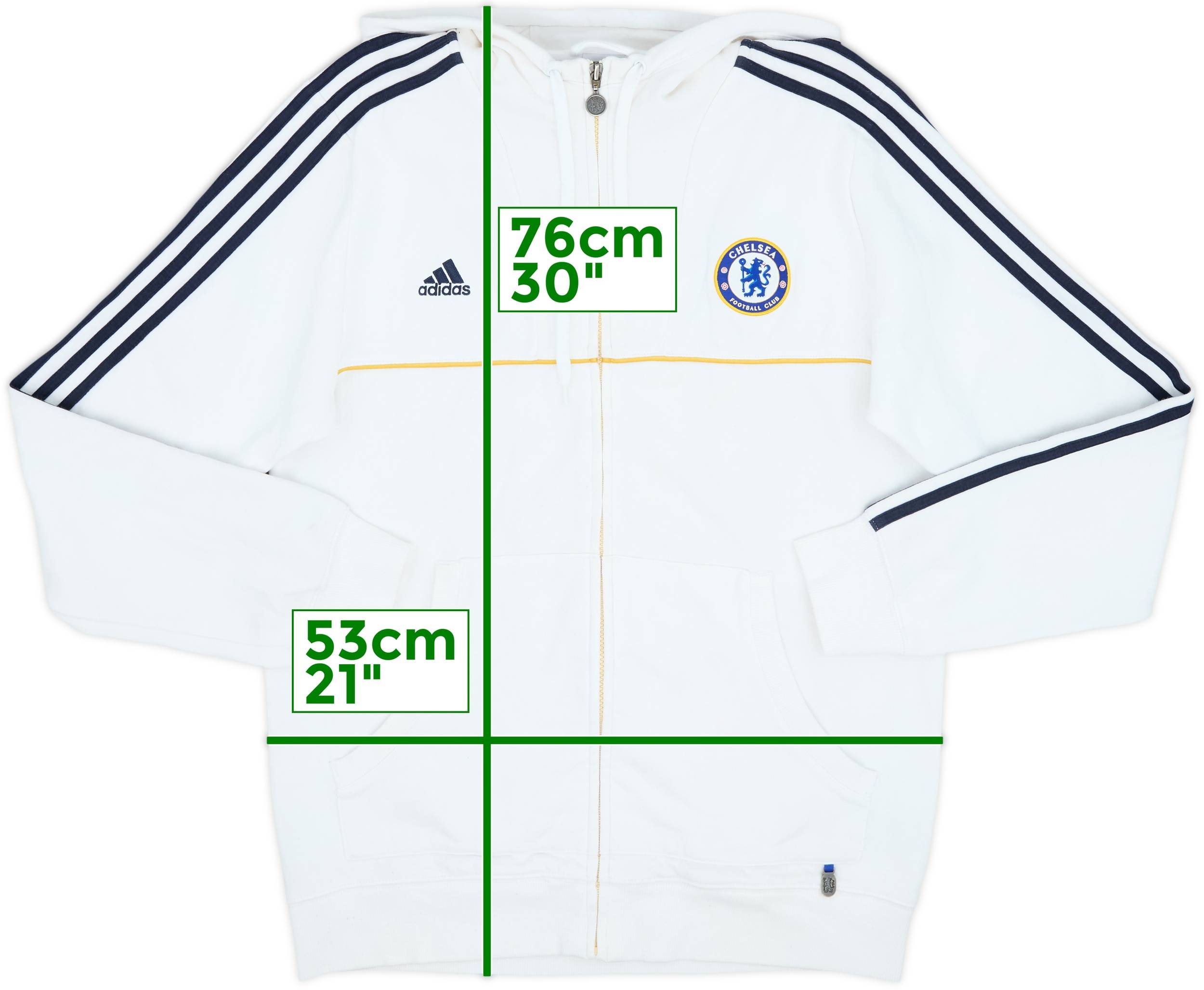 2010-11 Chelsea adidas Hooded Track Jacket - 6/10 - (XL)