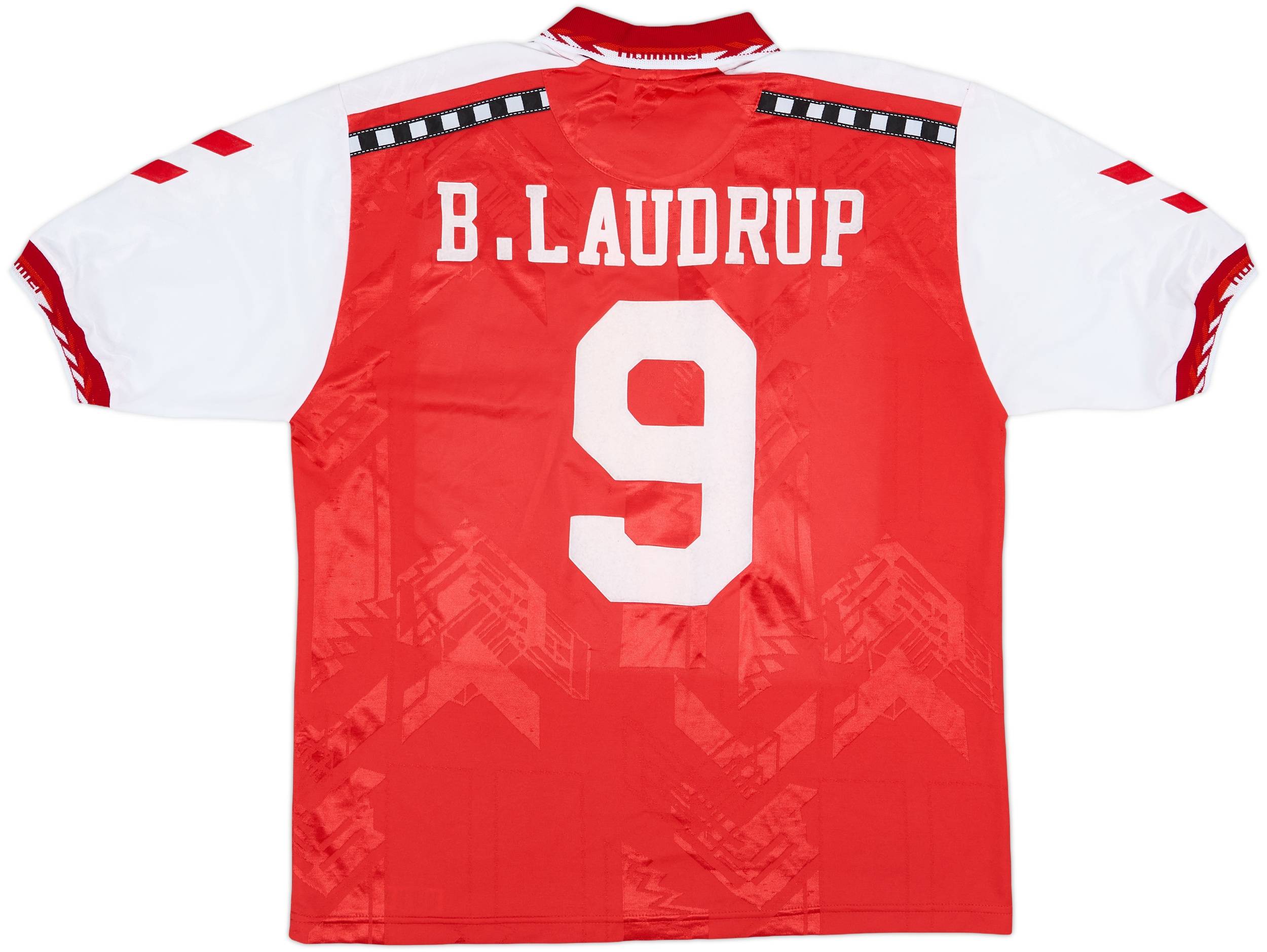 1996-97 Denmark Home Shirt B.Laudrup #9 - 7/10 - (L)