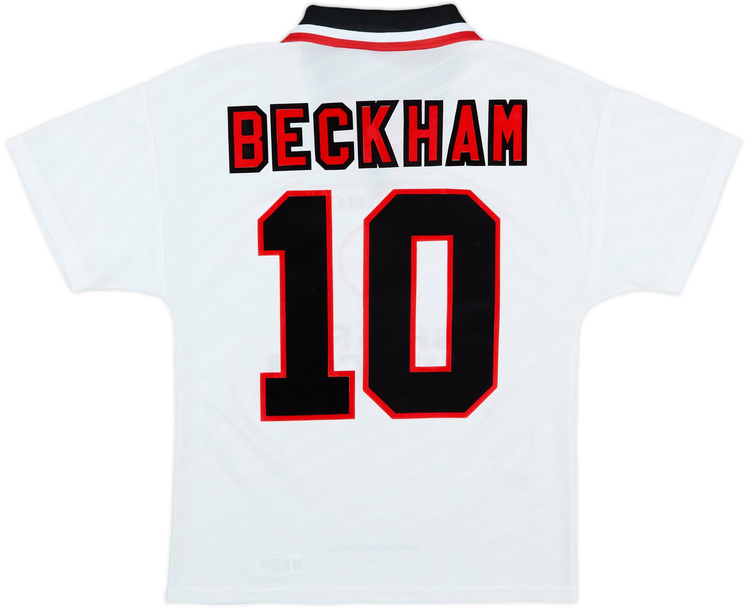 1996-97 Manchester United Away Shirt Beckham #10 - 8/10 - (Y)