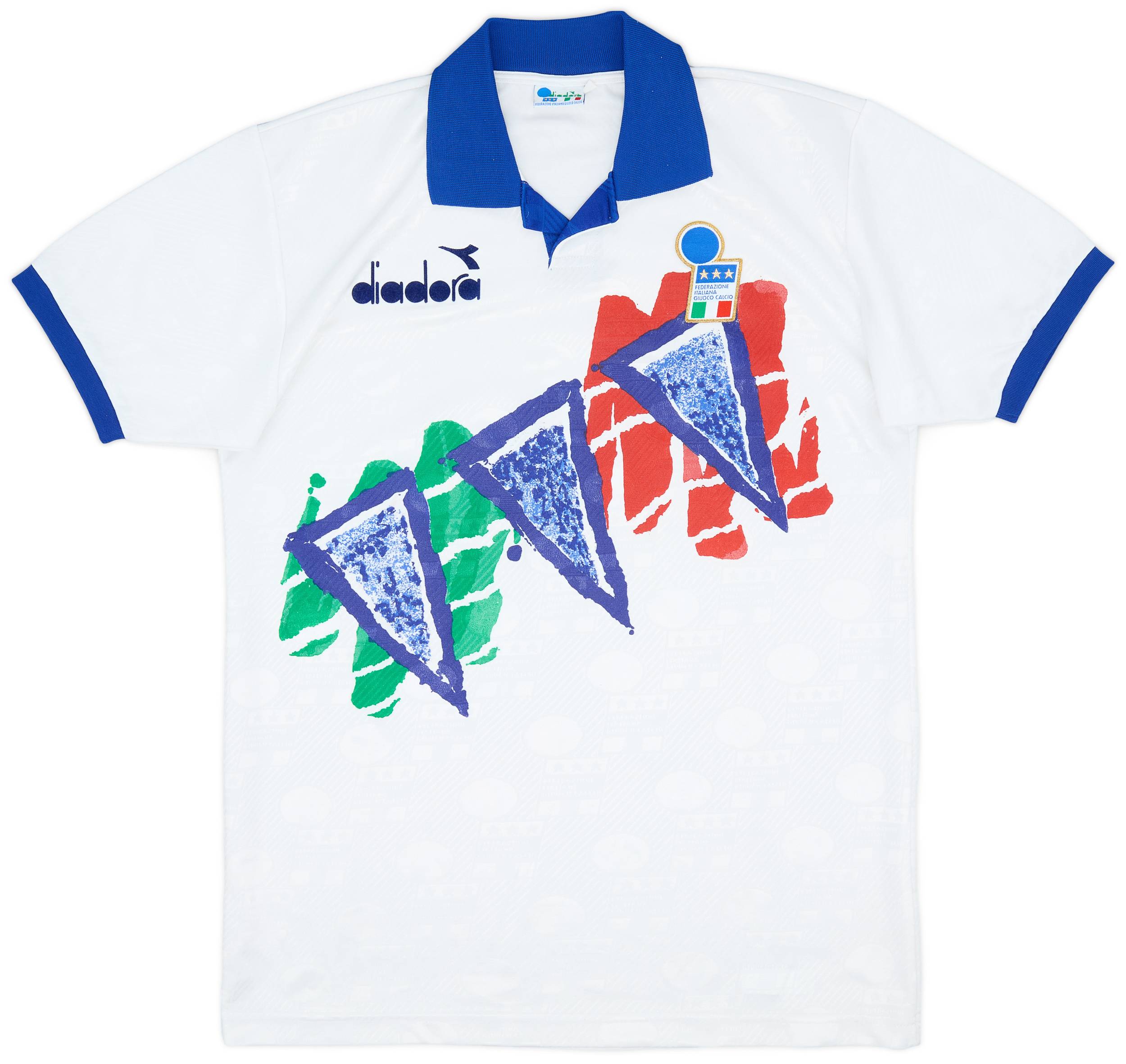 1994-95 Italy Diadora Training Shirt - 8/10 - (L)