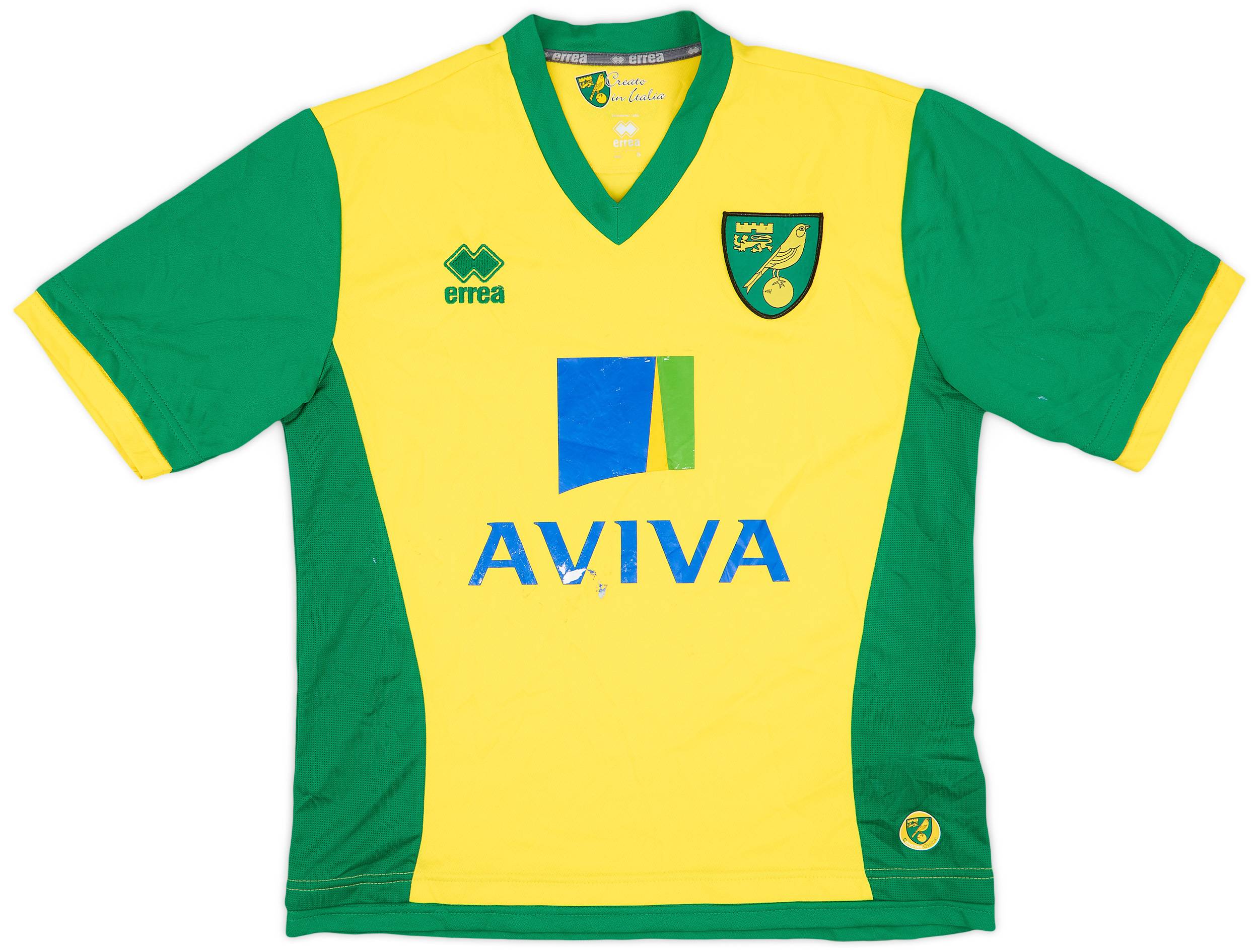 2013-14 Norwich Home Shirt - 4/10 - (S)