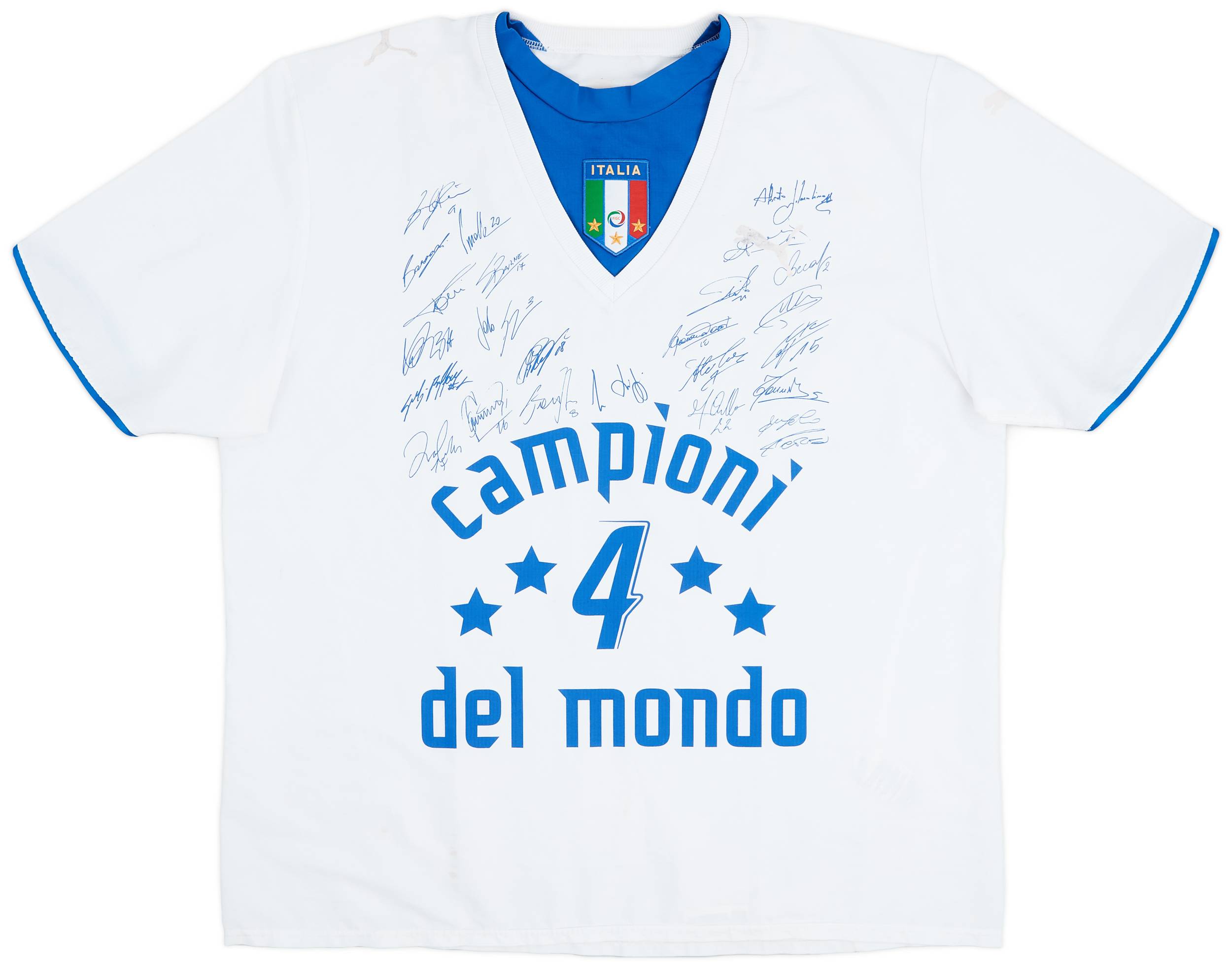 2006 Italy 'Campioni Del Mondo' Basic Away Shirt - 4/10 - (XXL)