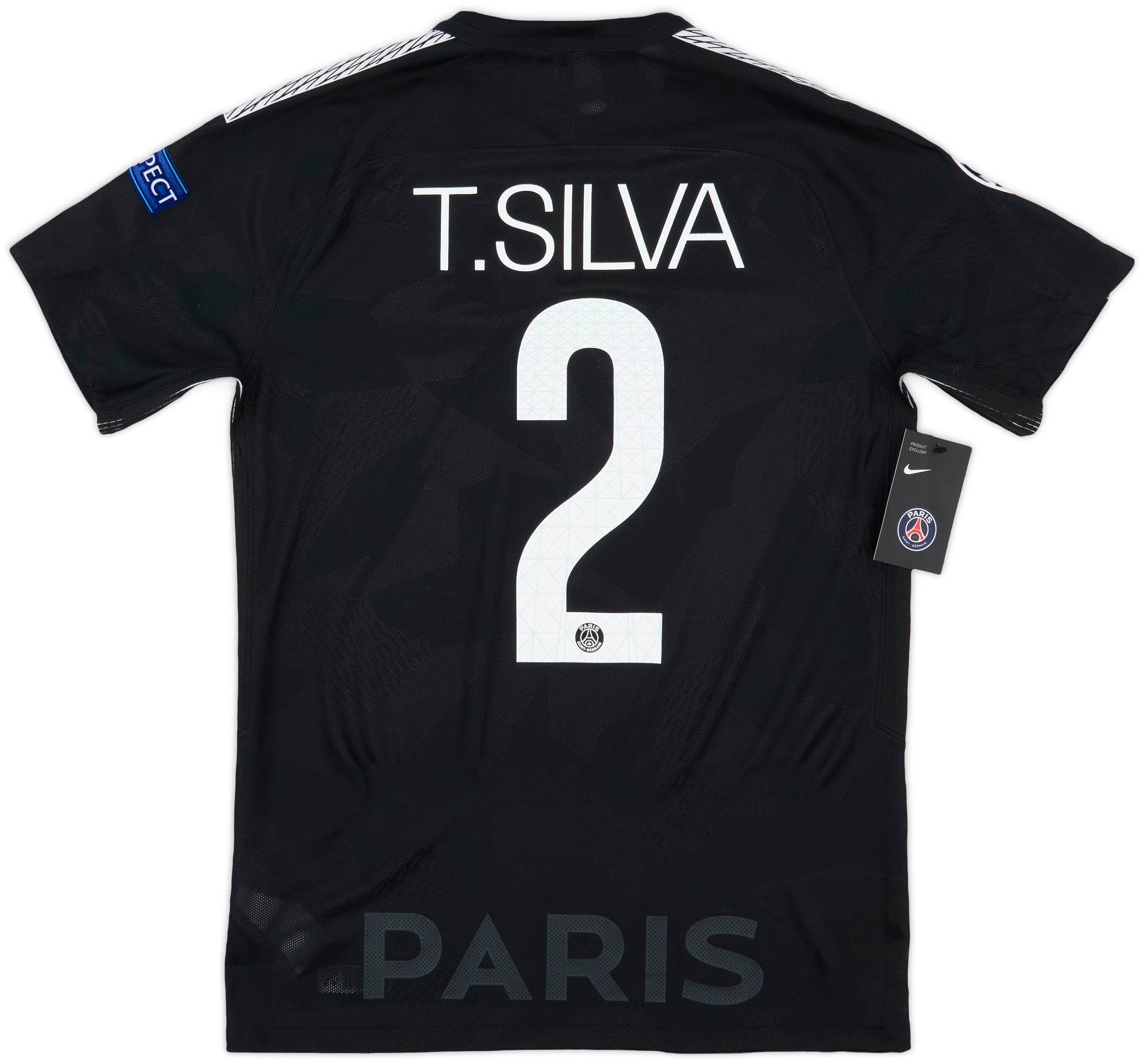 2017-18 Paris Saint-Germain Authentic Third Shirt T. Silva