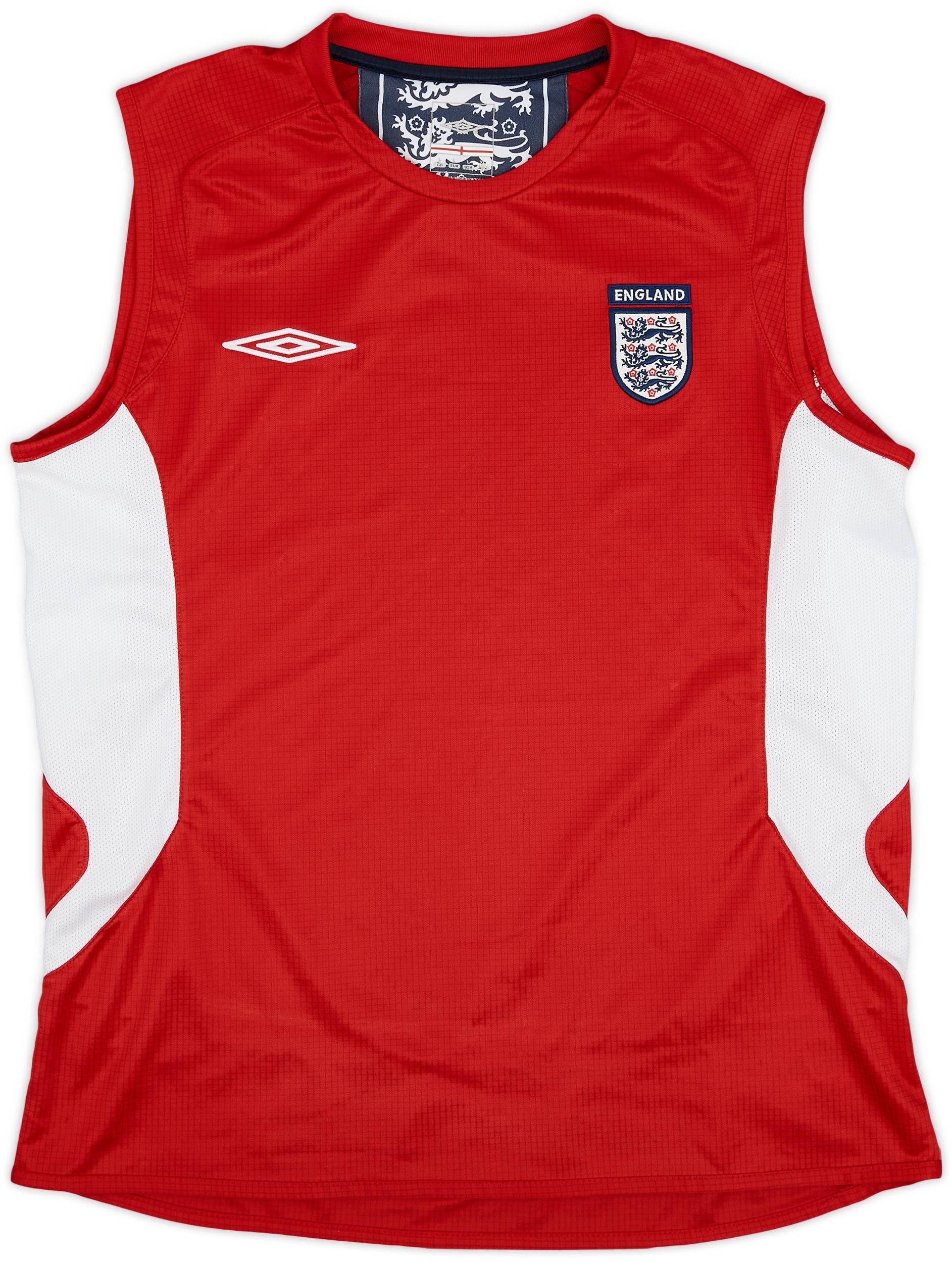 2007-09 England Umbro Training Vest - 9/10 - (L)