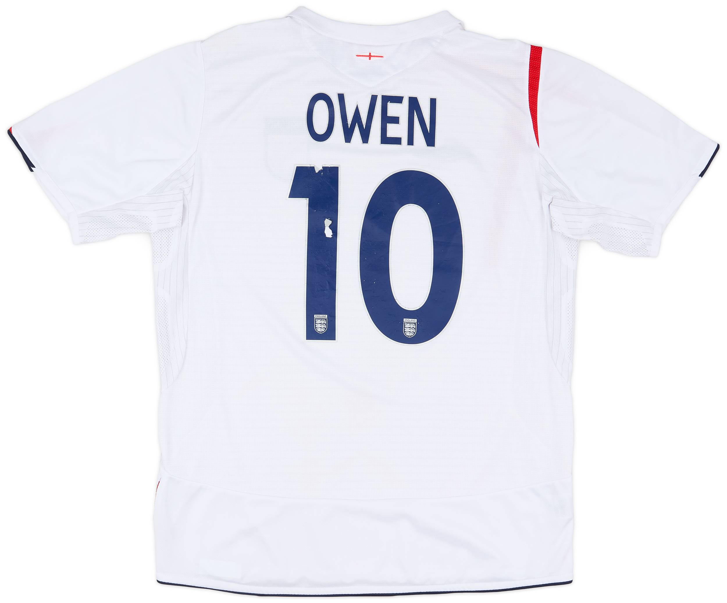 2005-07 England Home Shirt Owen #10 - 5/10 - (L)