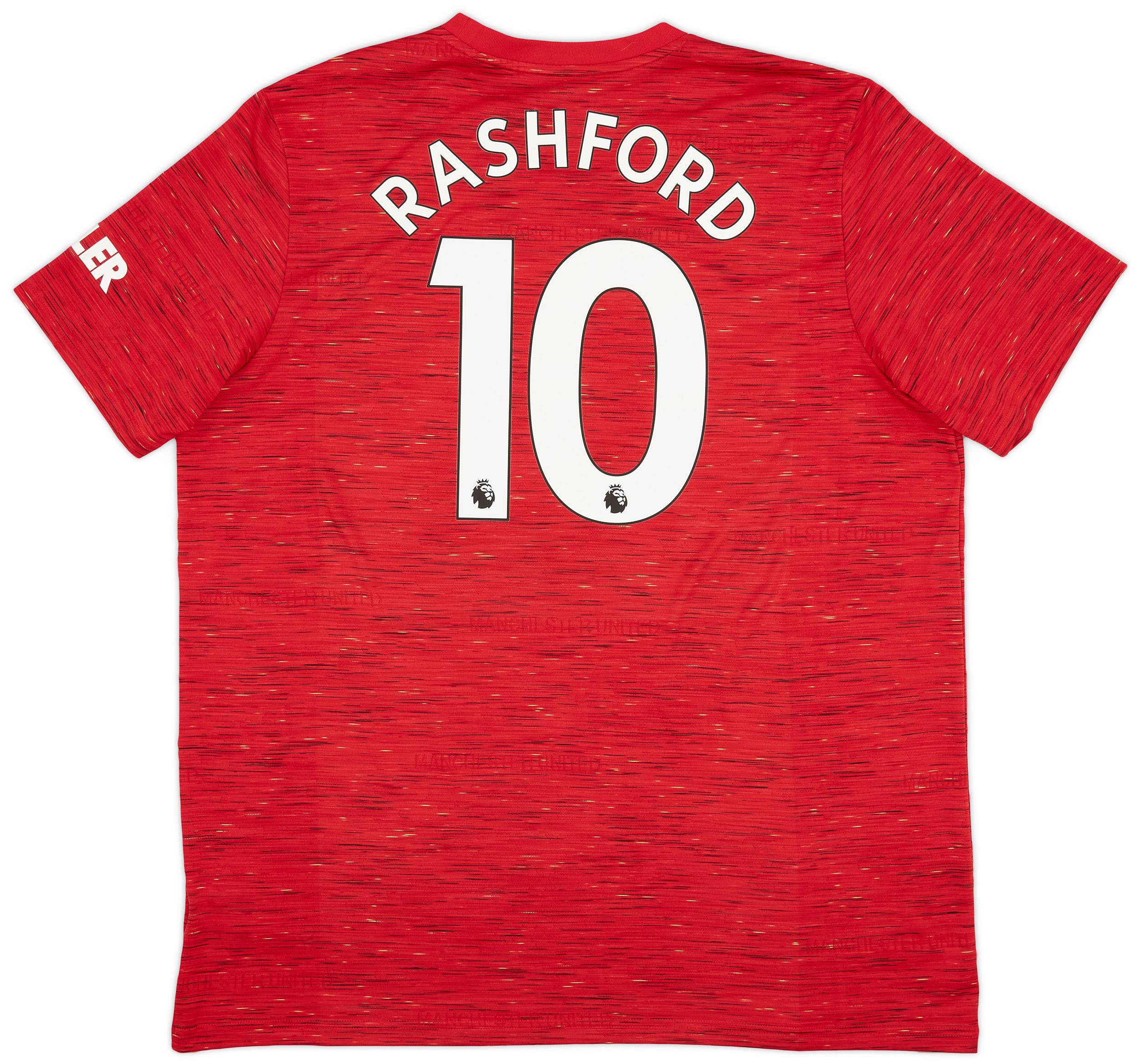 2020-21 Manchester United Home Shirt Rashford #10 - 9/10 - (XXL)