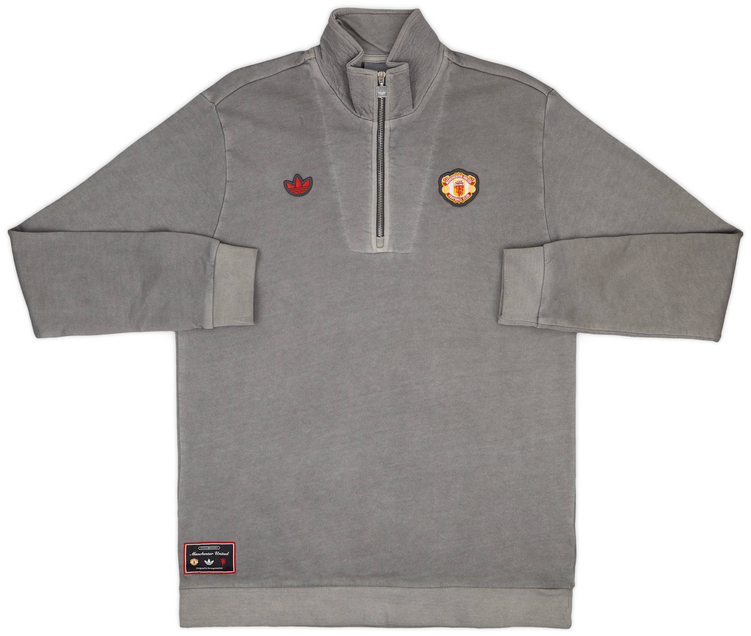 2024-25 Manchester United adidas Originals Terrace Icons 1/4 Zip Top