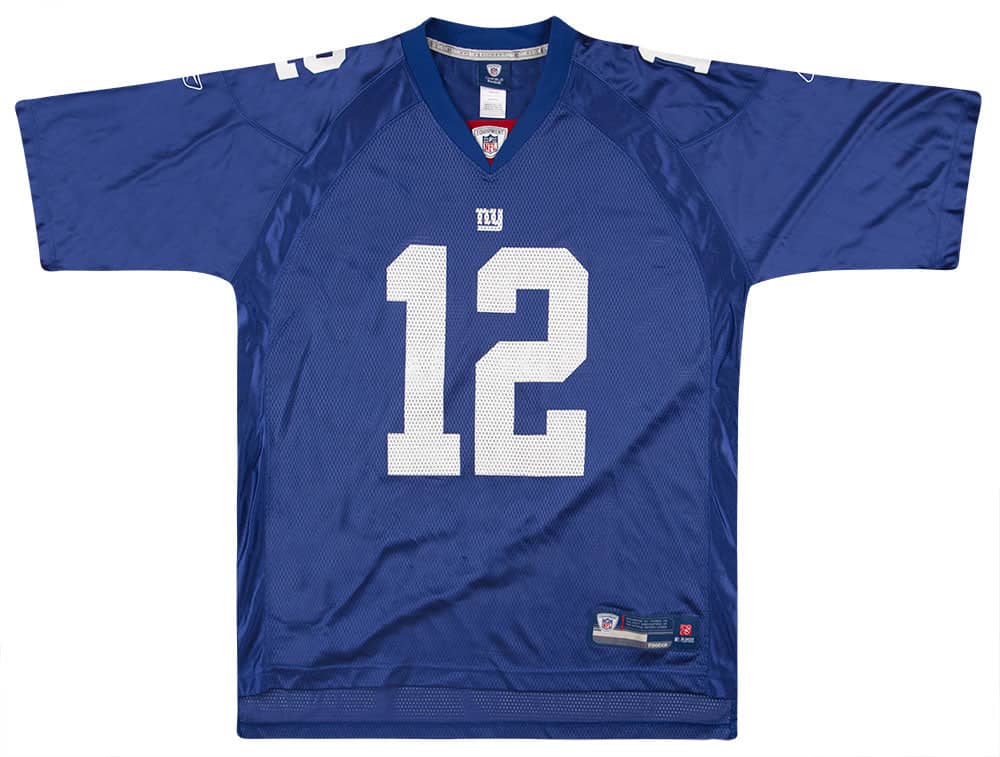 2008 New York Giants Smith 12 Reebok On Field Jersey Home L