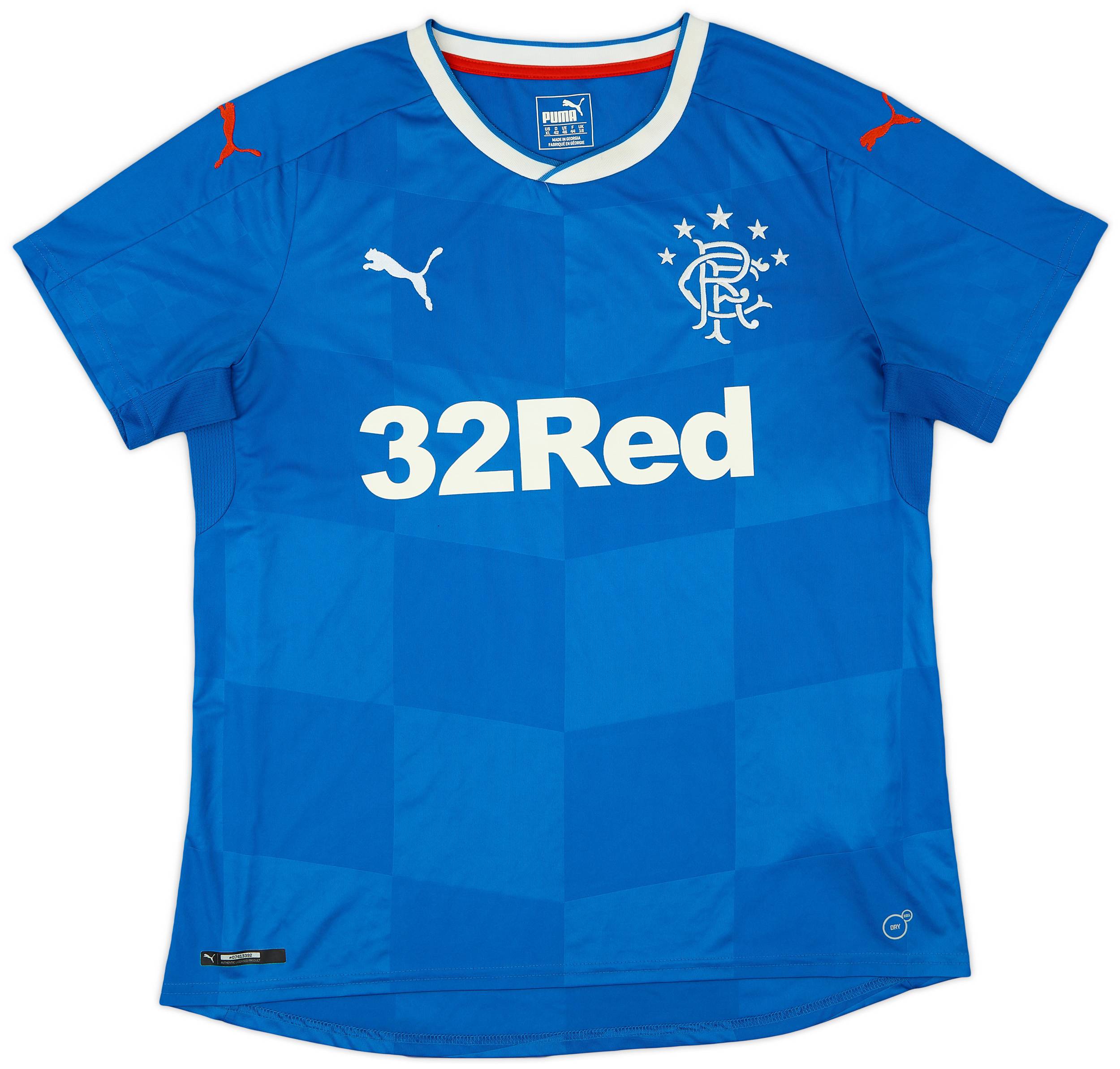 2016-18 Rangers Home Shirt - 6/10 - (Women's XL)
