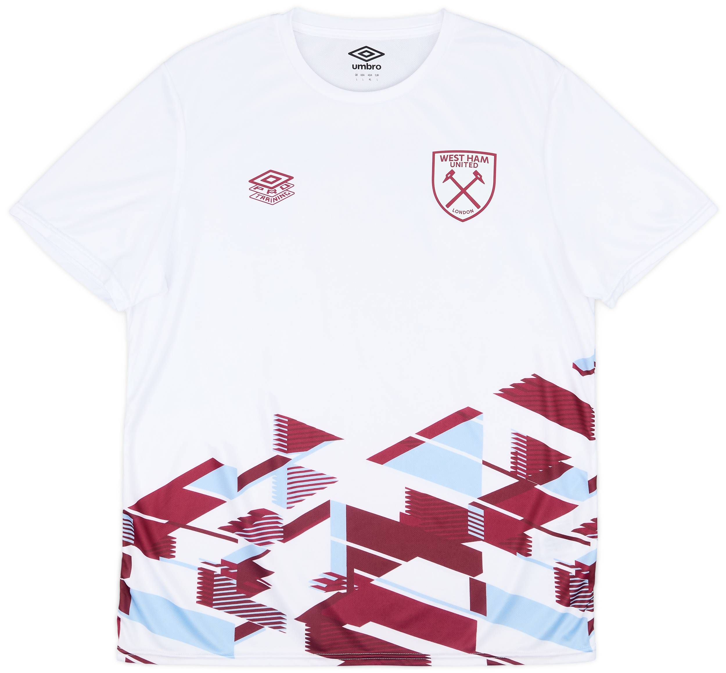 2023-24 West Ham Umbro Pre-Match Shirt - 9/10