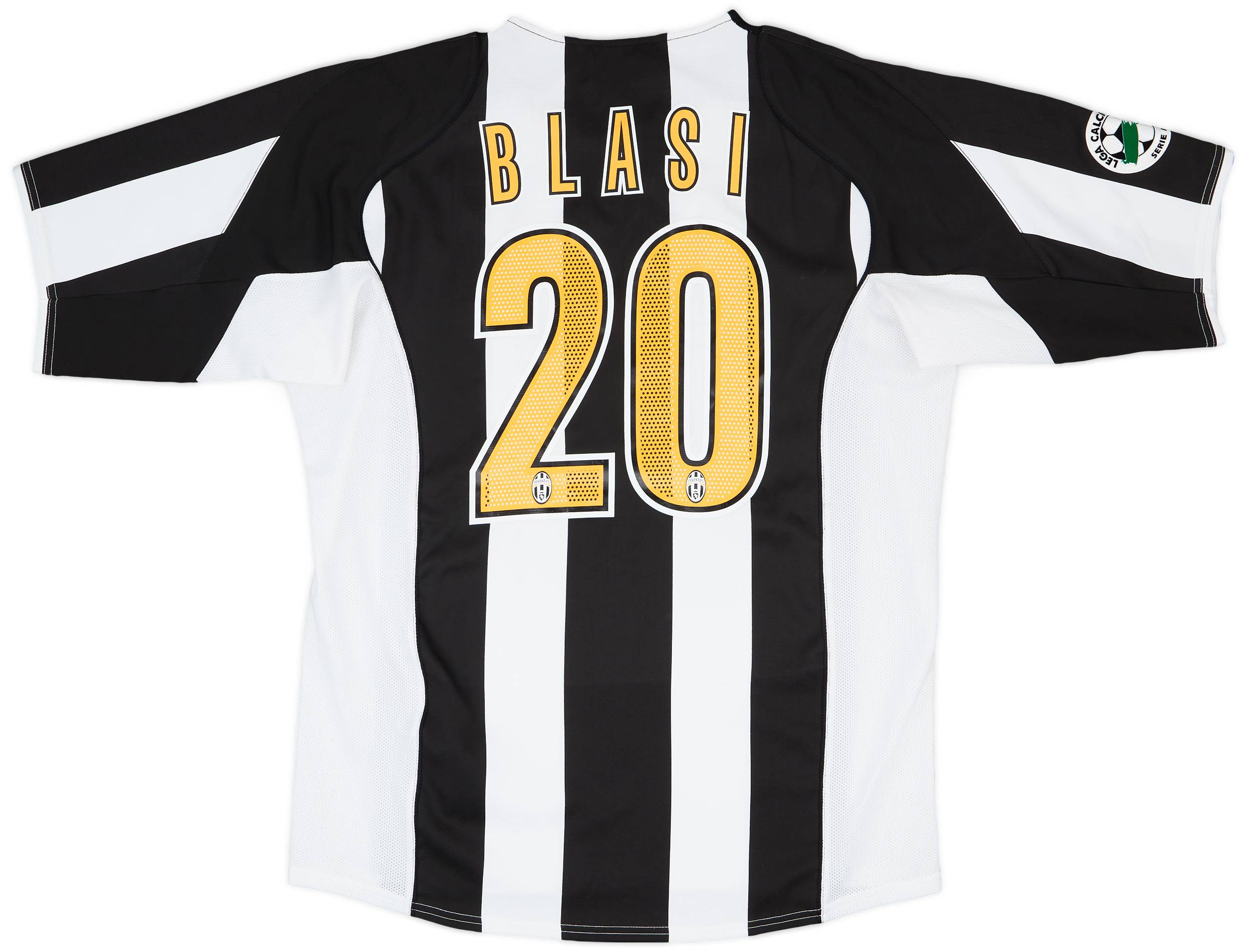 2004-05 Juventus Match Issue Home Shirt Blasi #20