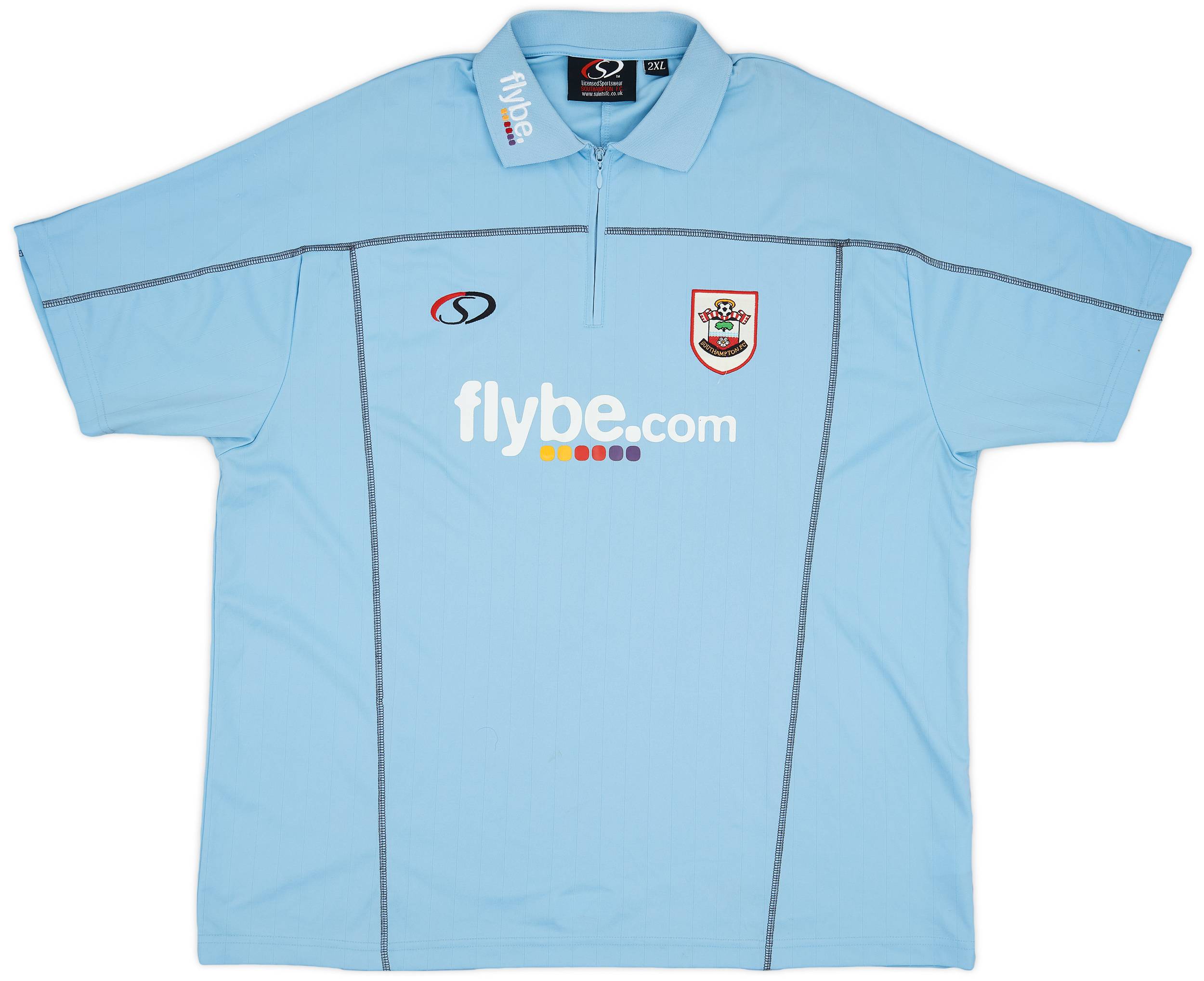 2007-08 Southampton 1/4 Zip Polo Shirt - 7/10 - (XXL)