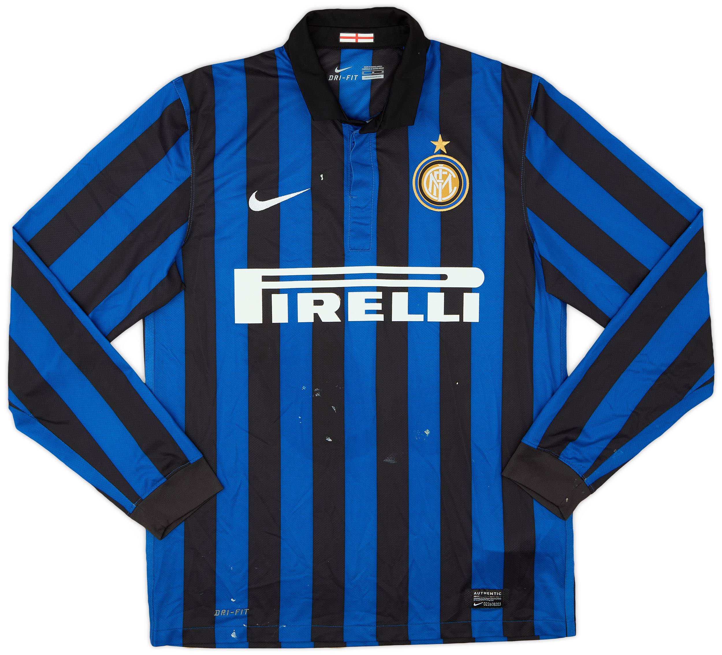 2011-12 Inter Milan Home L/S Shirt - 5/10 - (M)