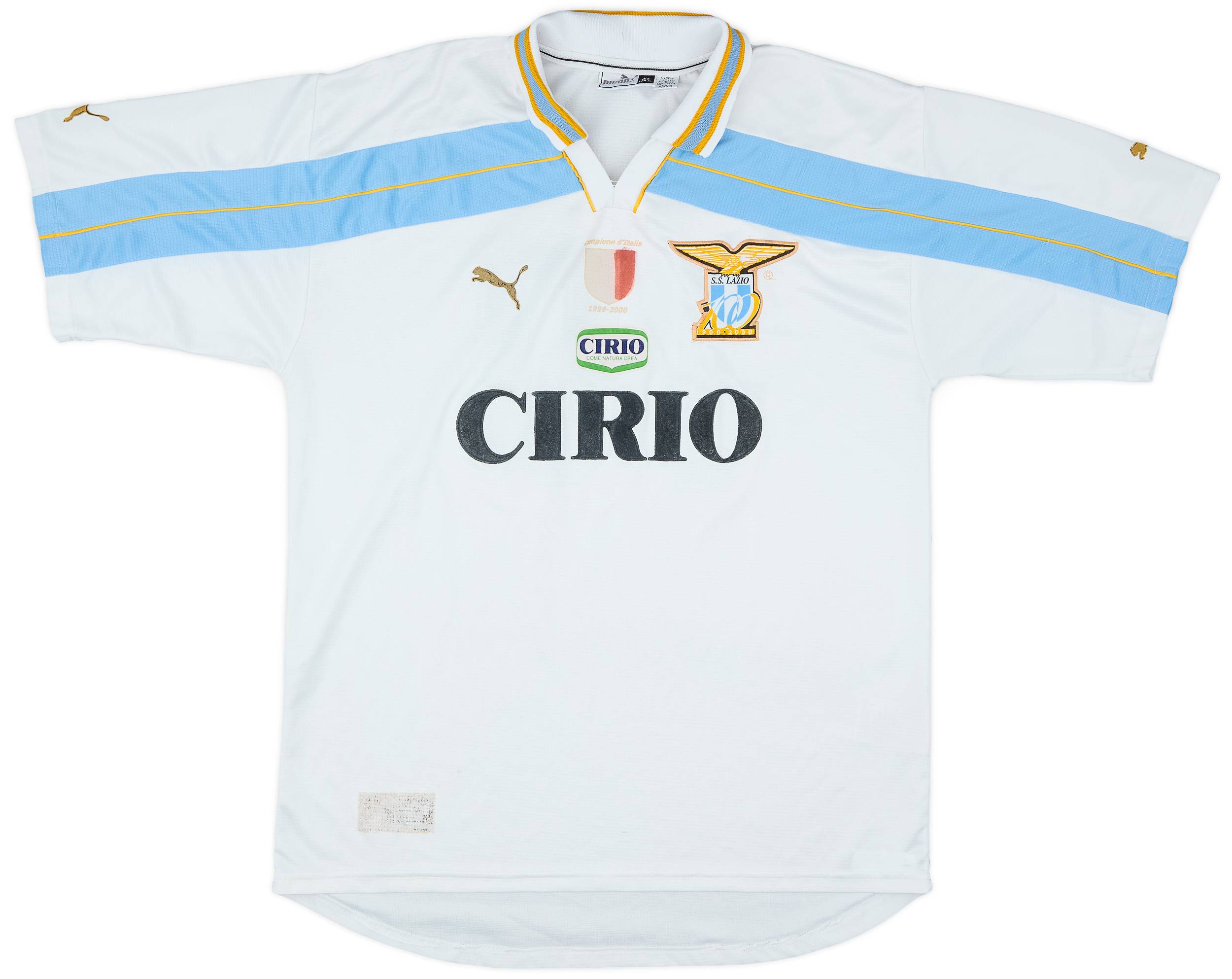 1999-00 Lazio Centenary Home Shirt #10 - 4/10 - (XL)