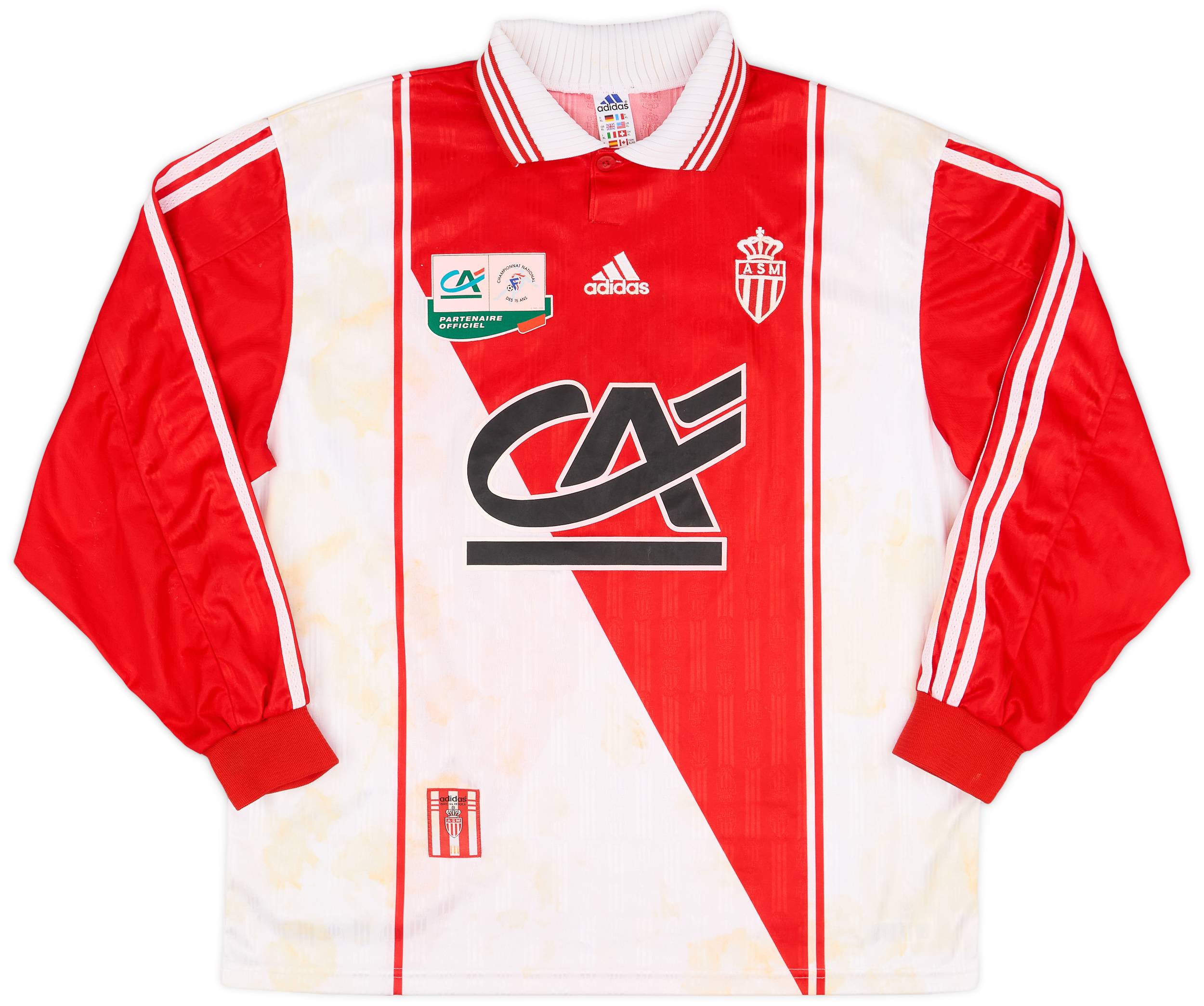 1996-98 Monaco Match Issue Home Shirt #16
