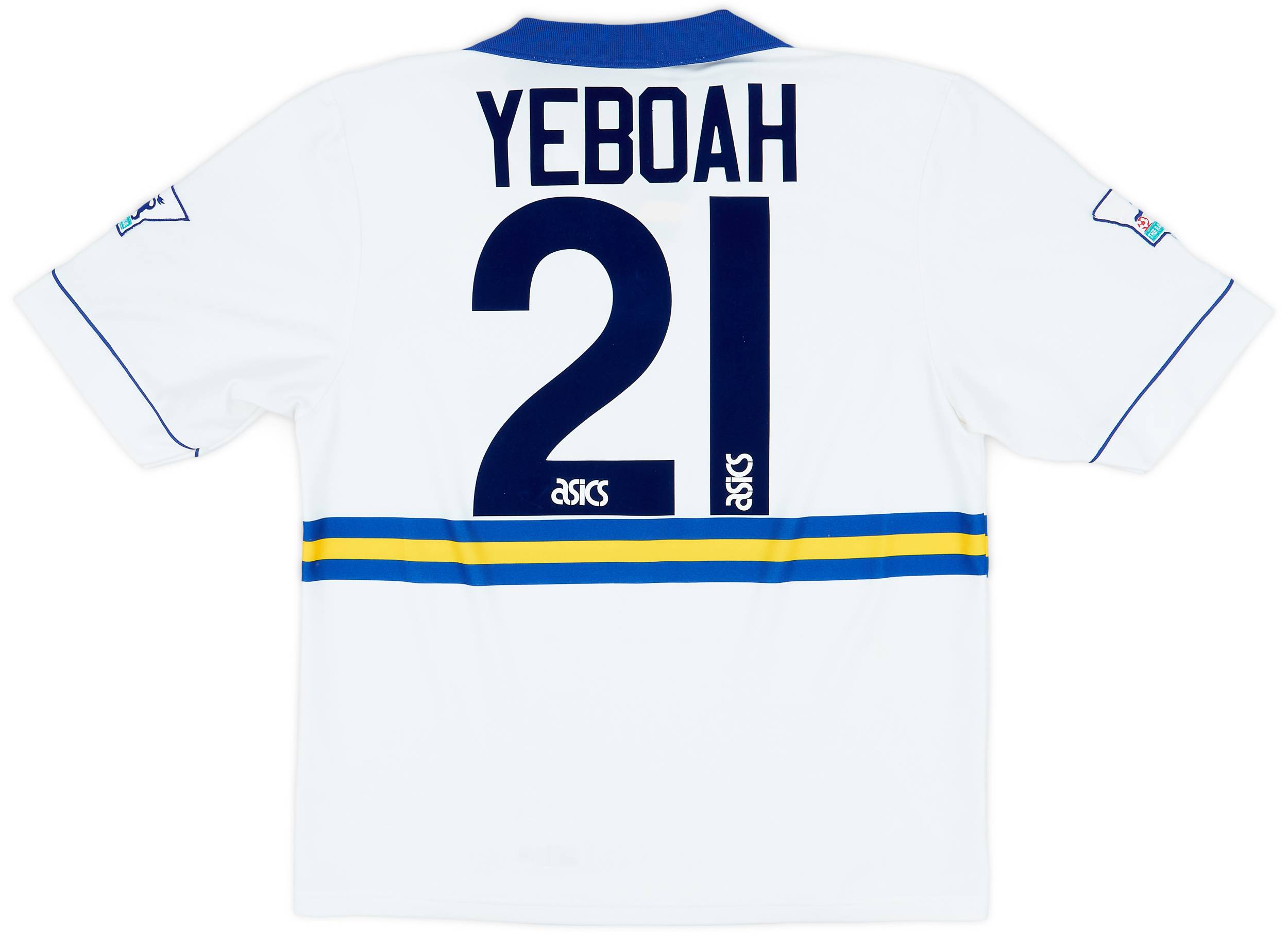 1993-95 Leeds United Home Shirt Yeboah #21 - 6/10 - (L)