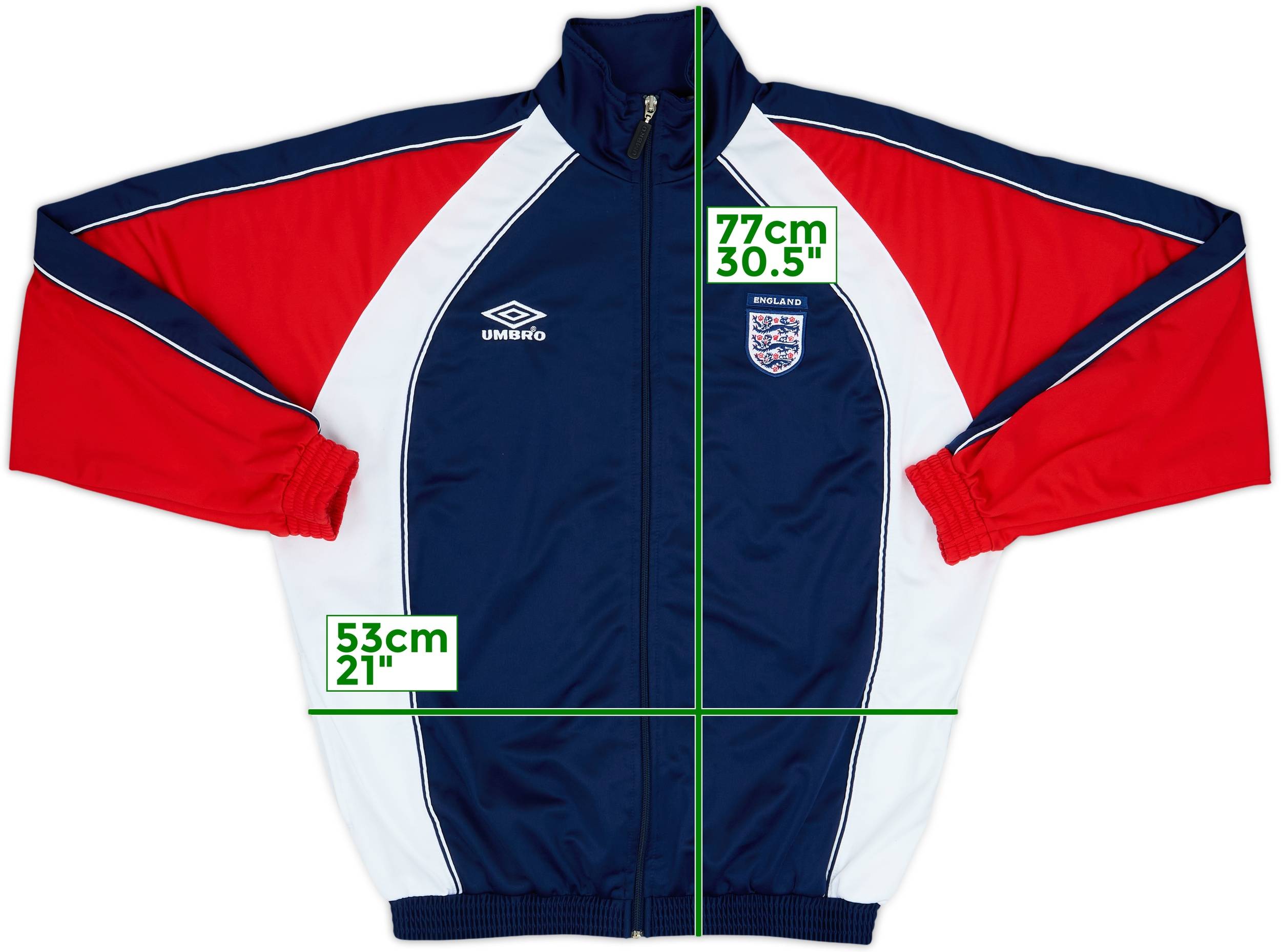 2000-02 England Umbro Track Jacket - 8/10 - (M)