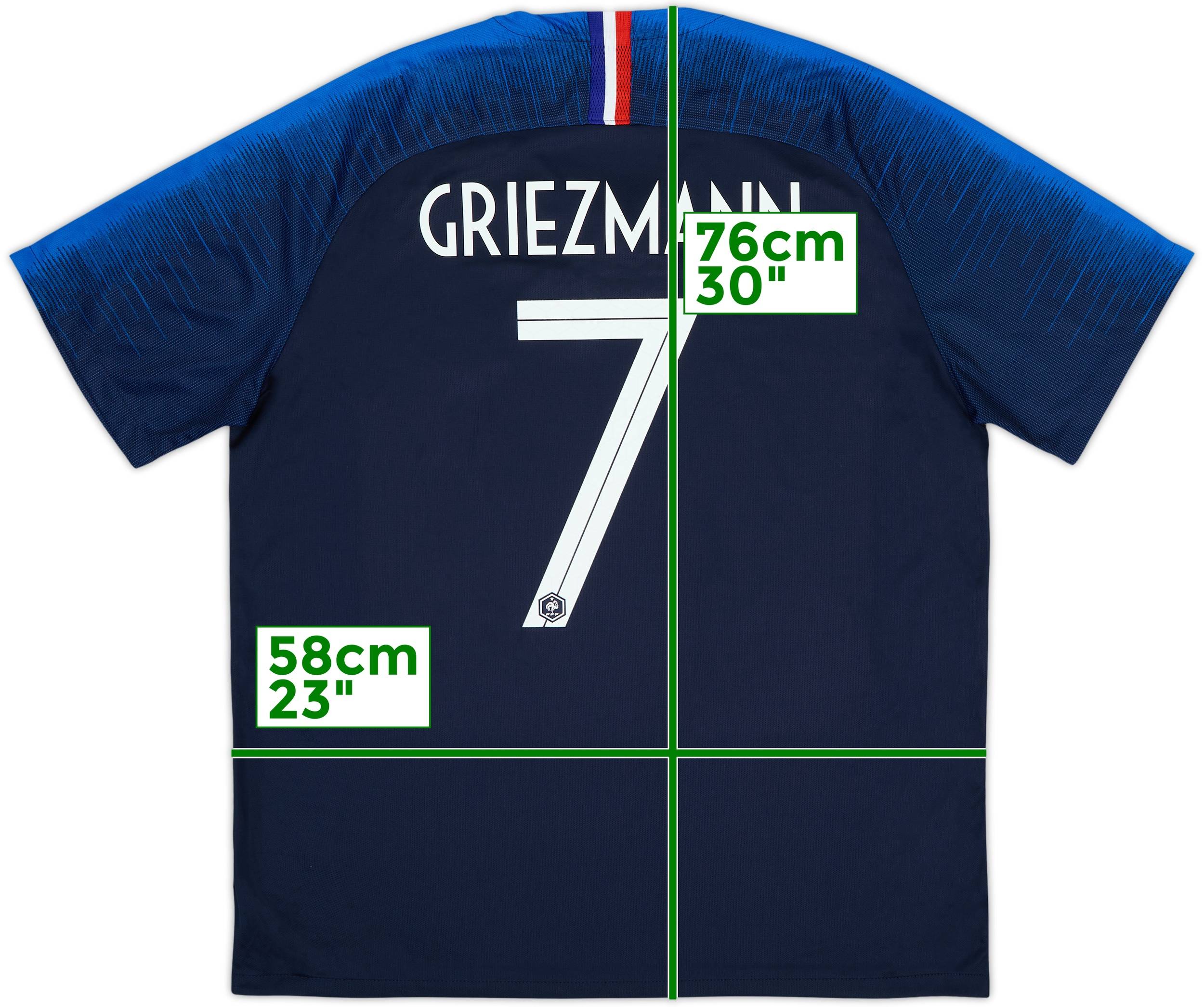 2018 France Home Shirt Griezmann #7 - 10/10 - (XL)