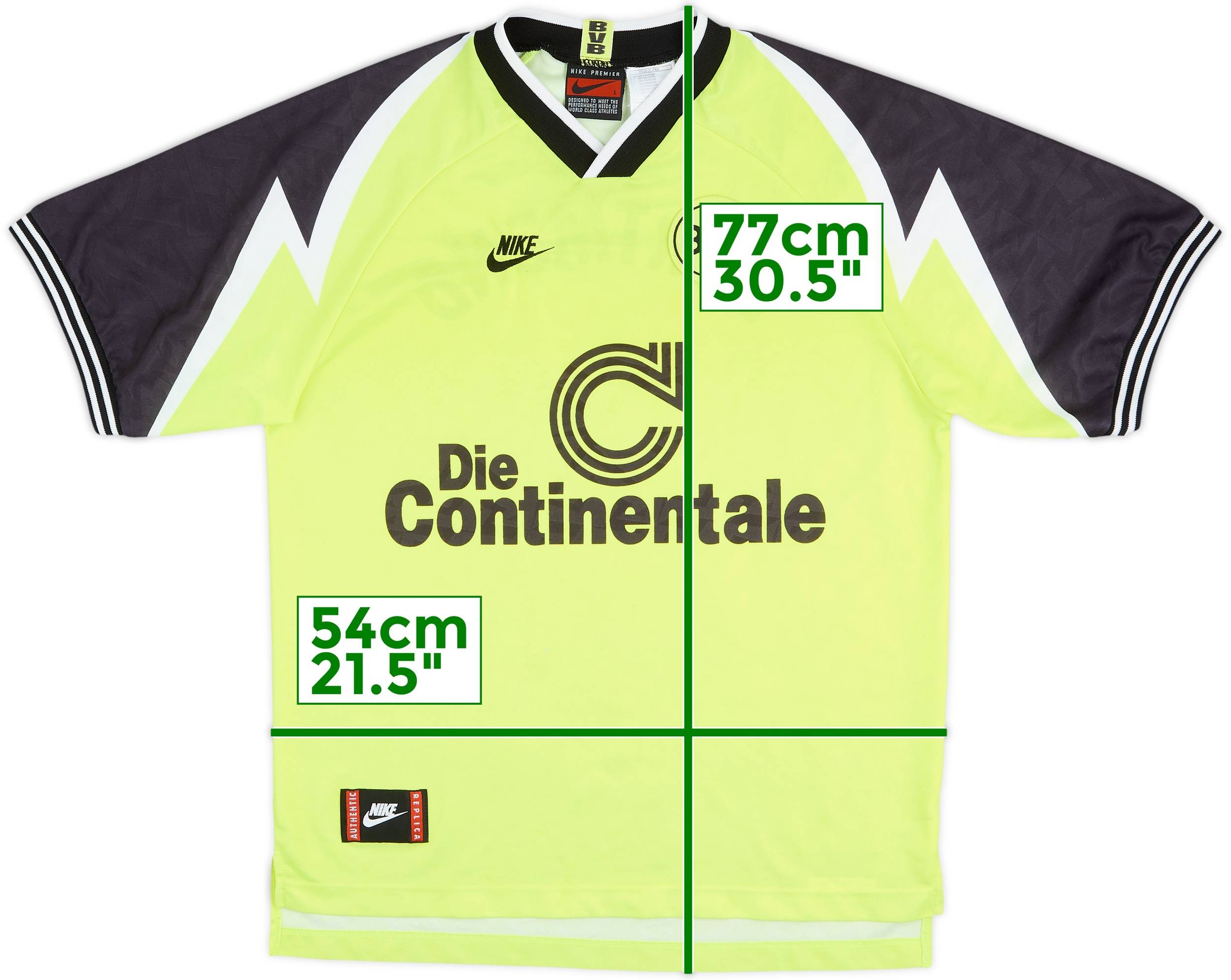 1995-96 Borussia Dortmund Home Shirt - 8/10 - (L)