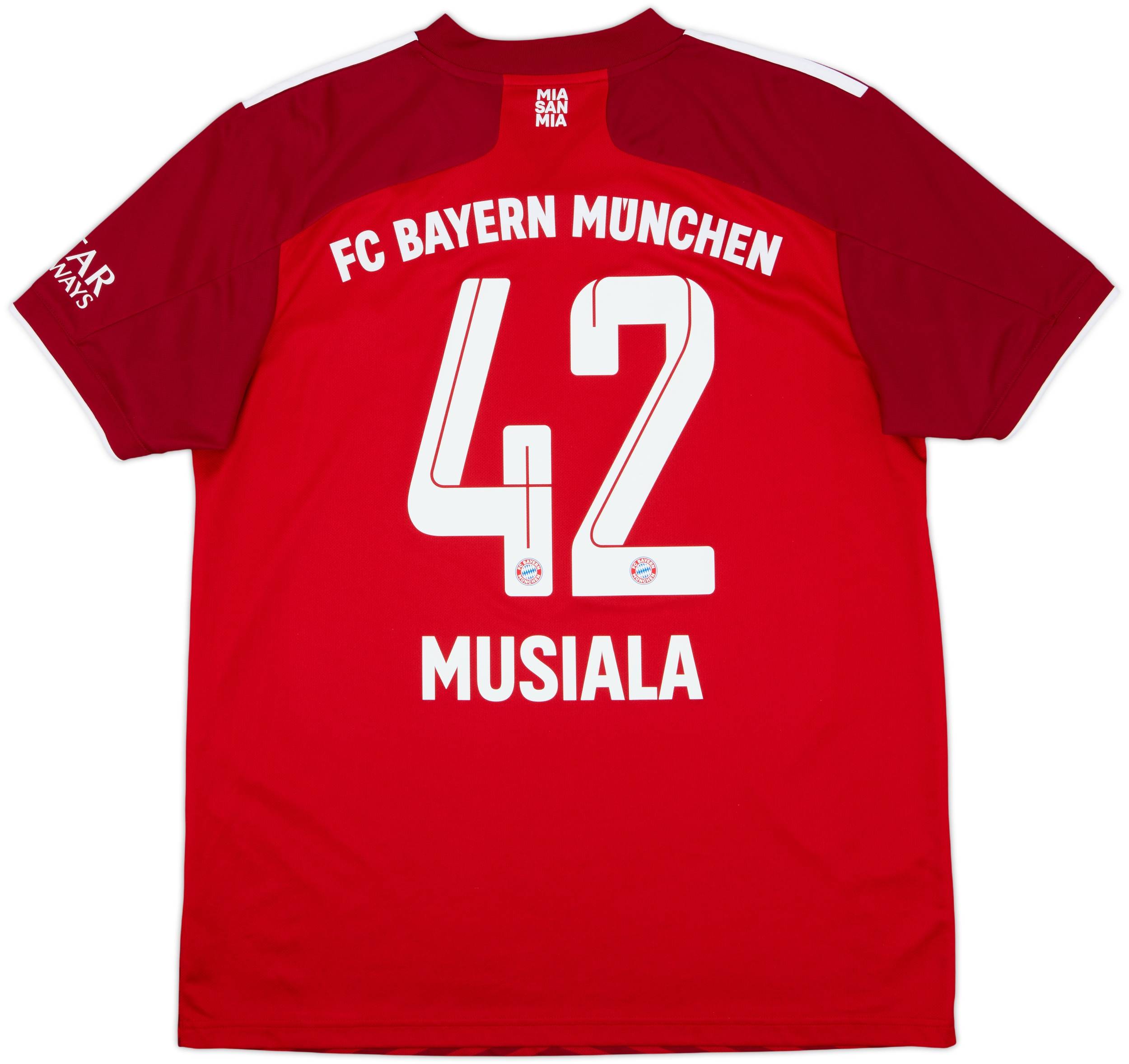 2021-22 Bayern Munich Home Shirt Musiala #42 - 10/10 - (L)