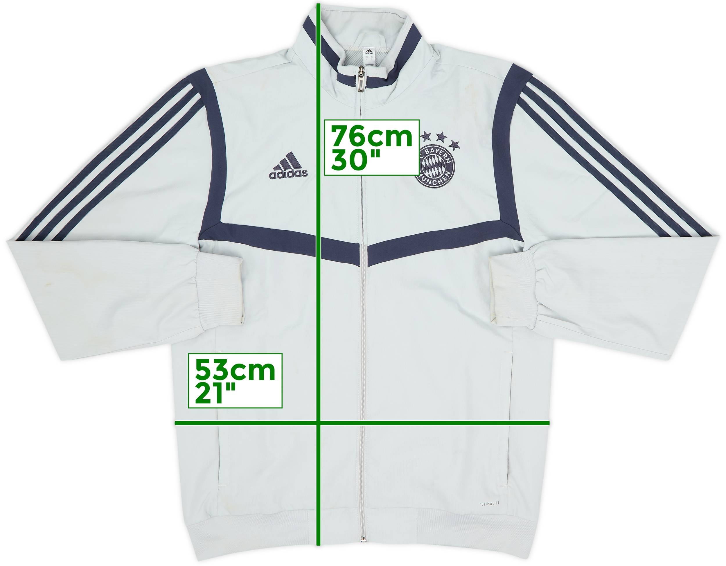 2019-20 Bayern Munich adidas Track Jacket - 7/10 - (M)