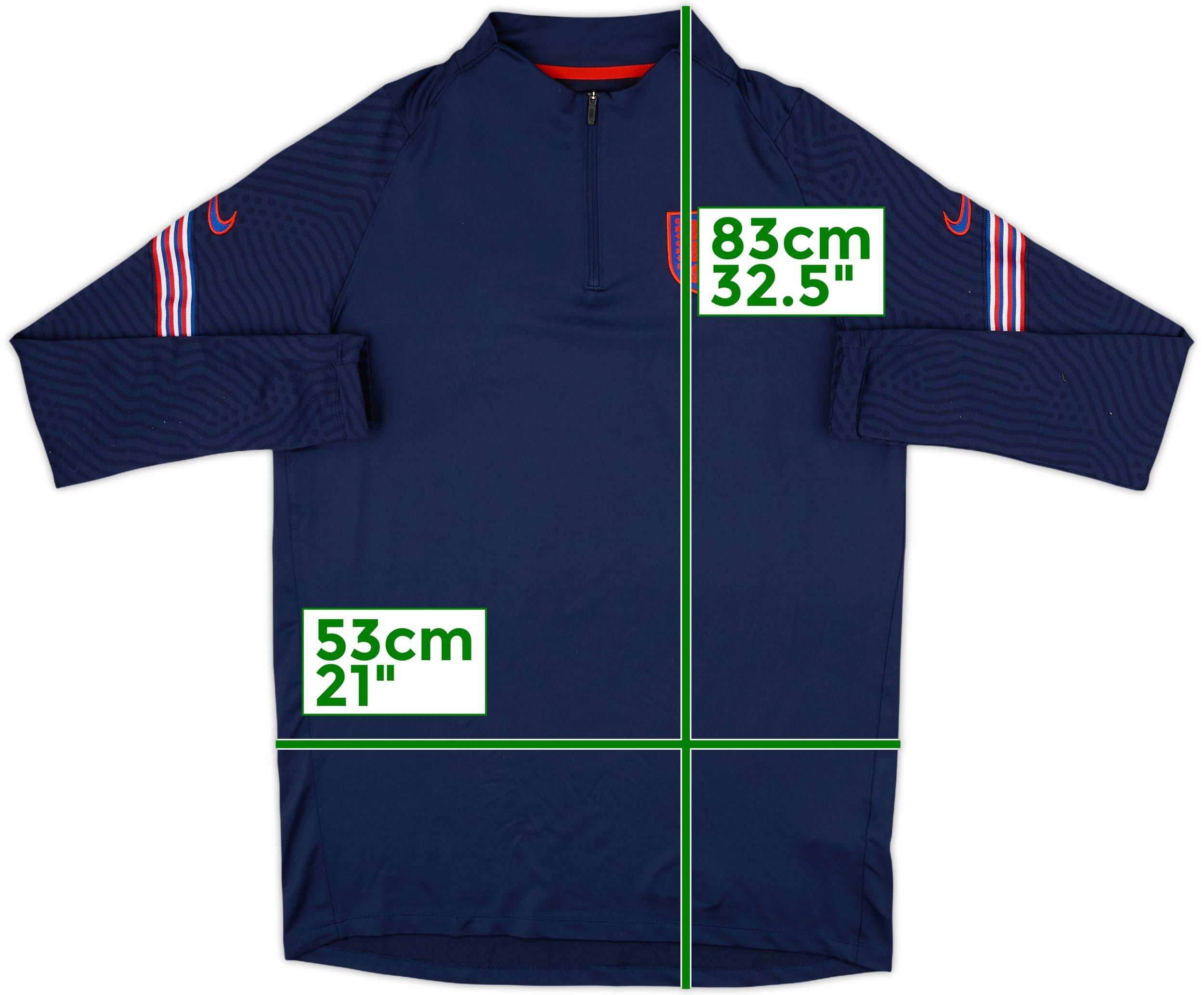 2020-21 England Nike 1/4 Zip Drill Top - 8/10 - (L)