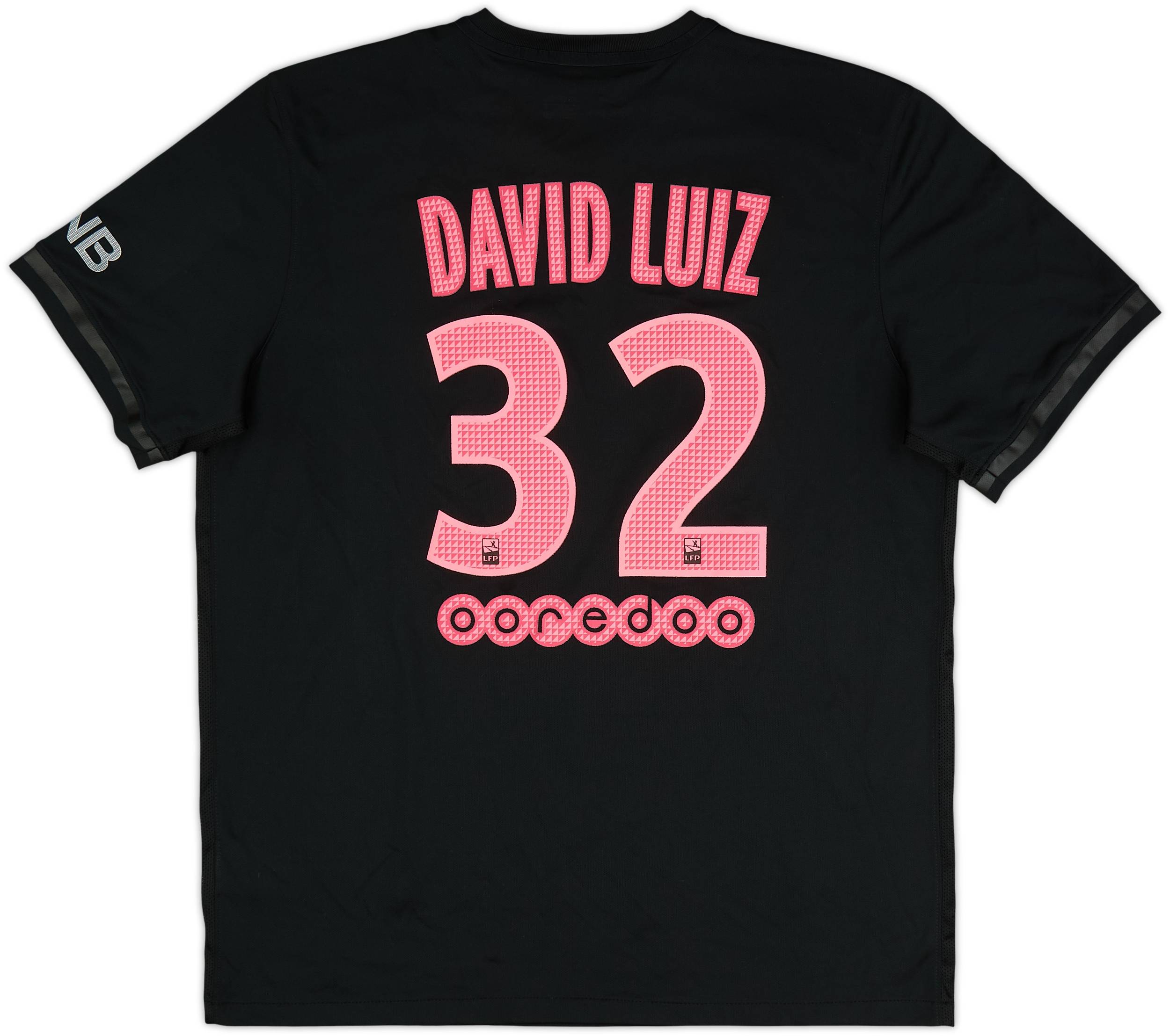 2015-16 Paris Saint-Germain Third Shirt David Luiz #32 - 8/10 - (XL)